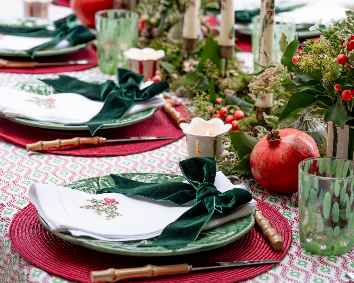 Festive Bunch Embroidered Napkins (Set of 2)