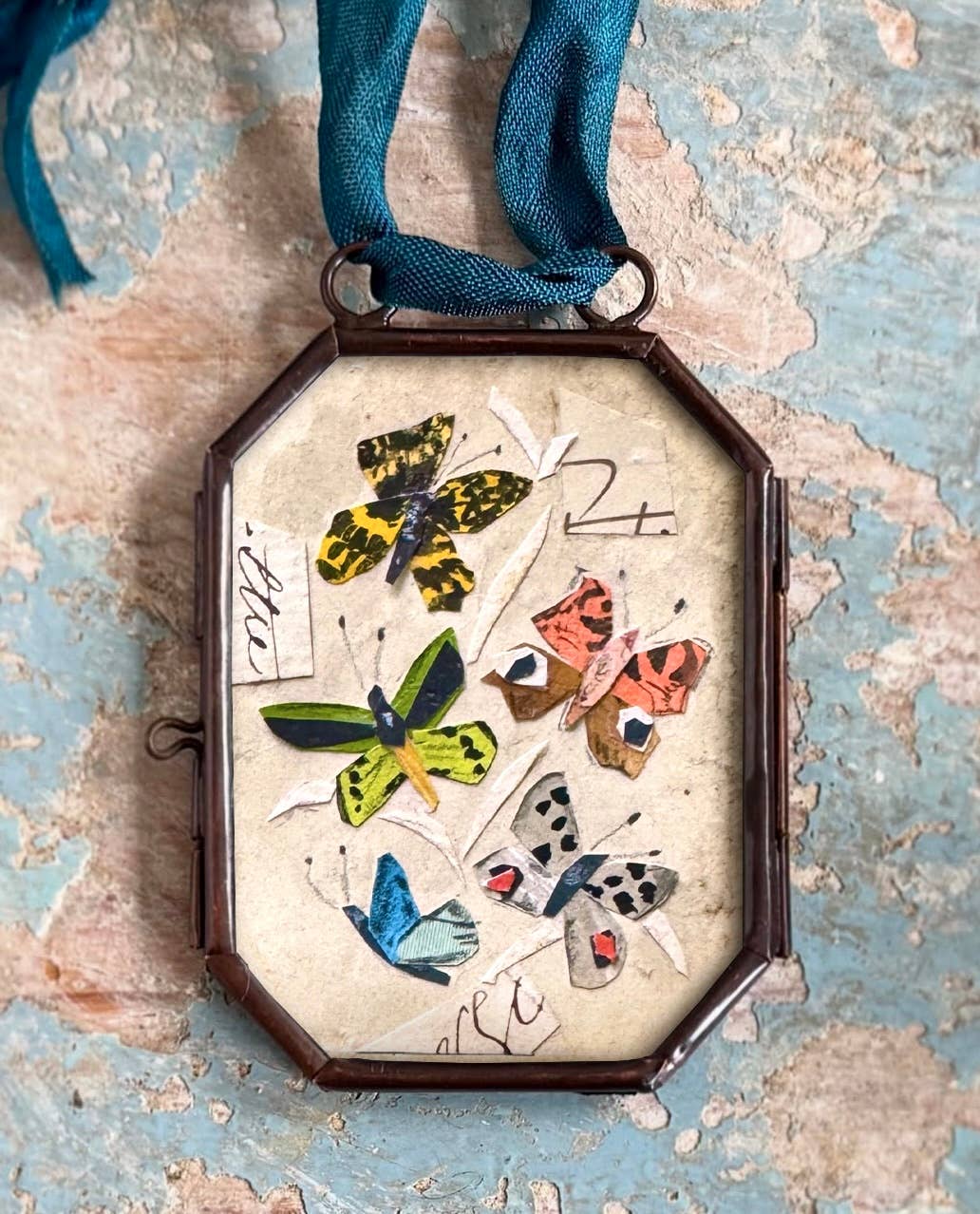 Butterfly Art Locket Ornament