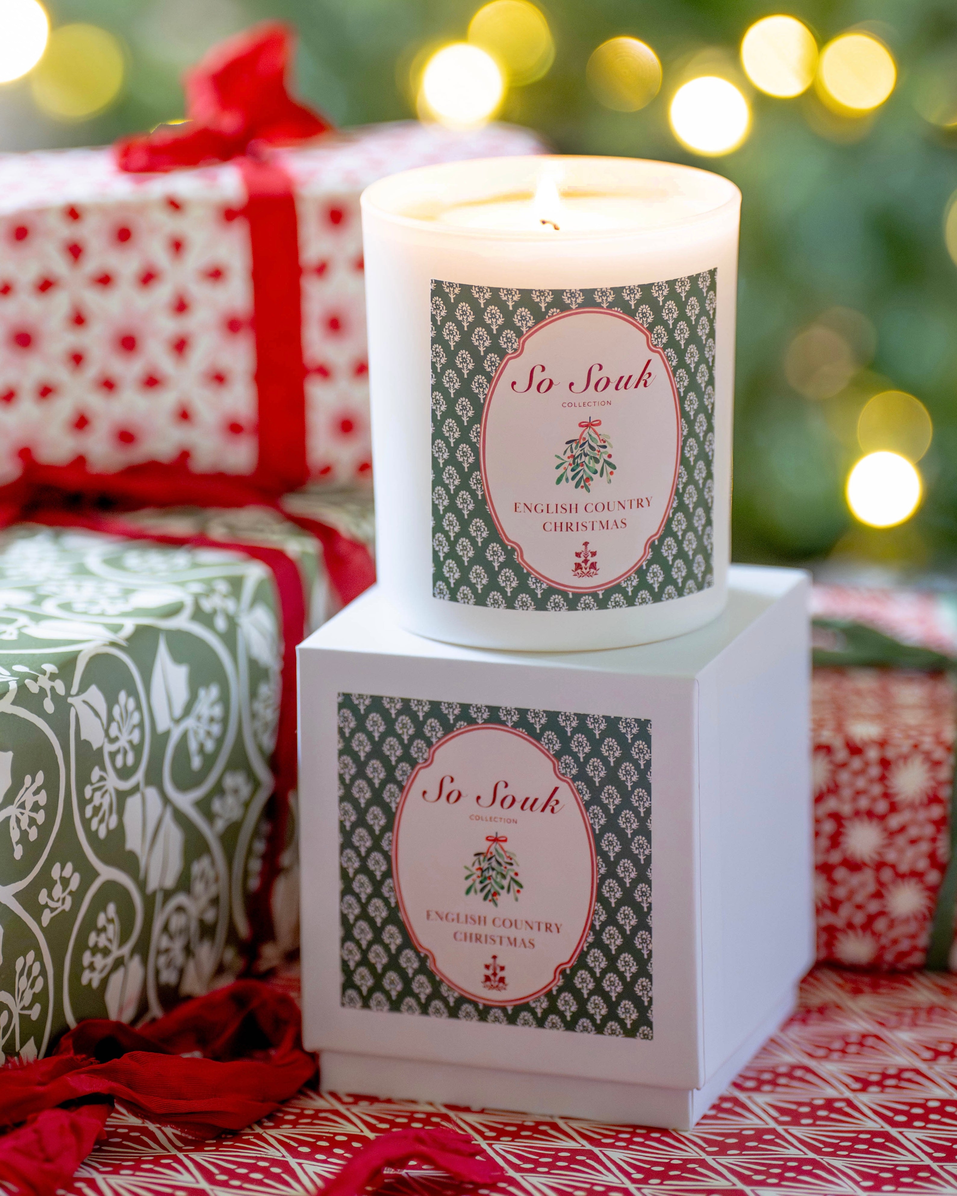 English Country Christmas Luxury Candle