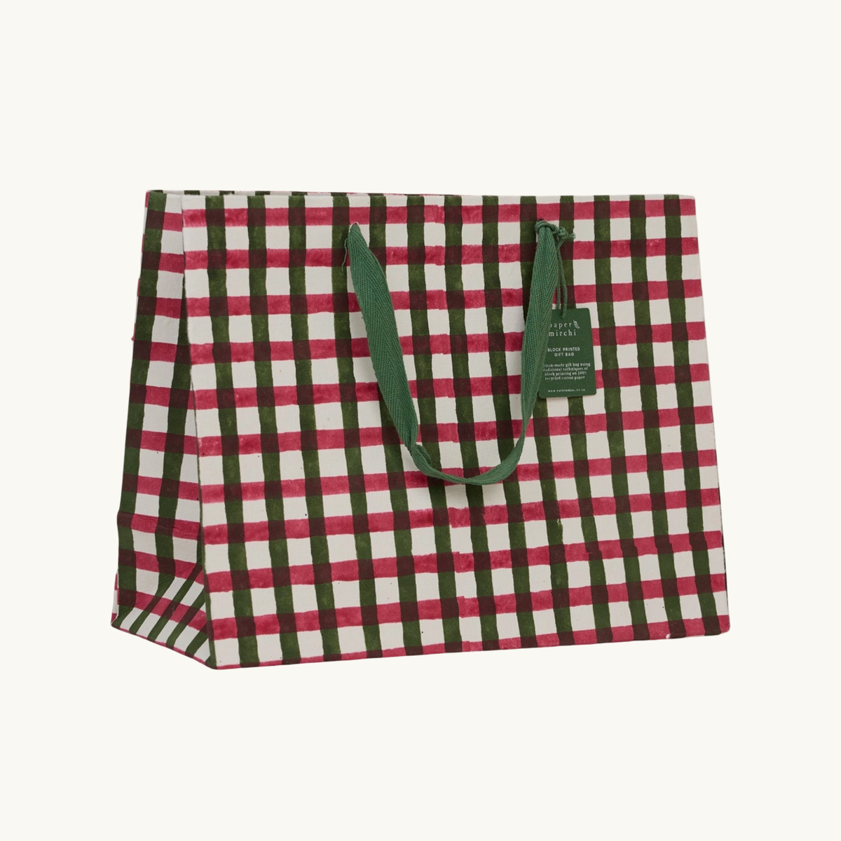Green Festive Gift Bags (Large)