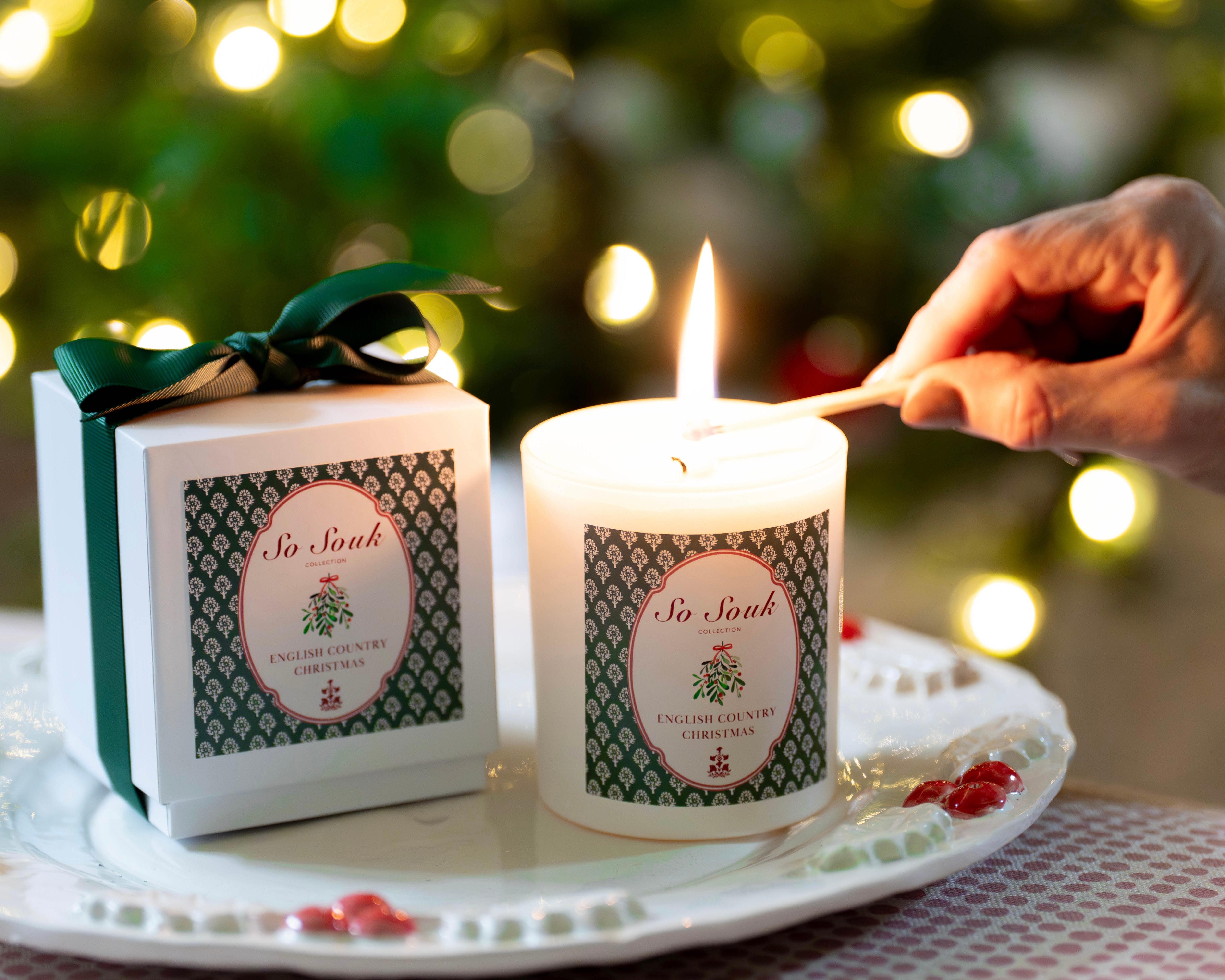 English Country Christmas Luxury Candle