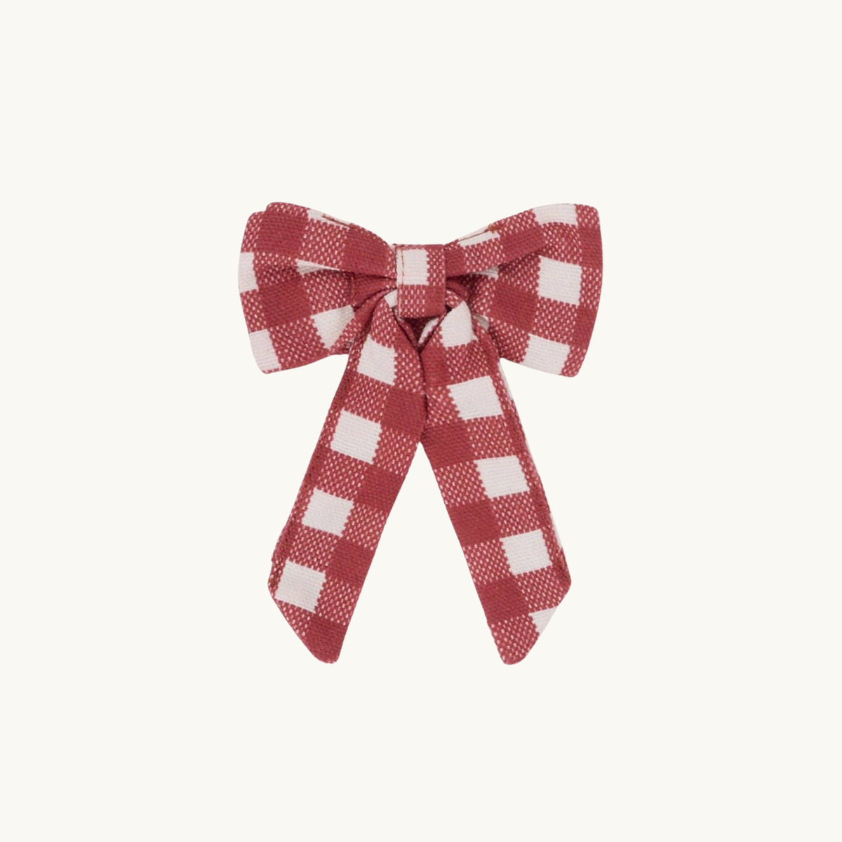 Rustic Red Gingham Napkin Rings (Set of 4)