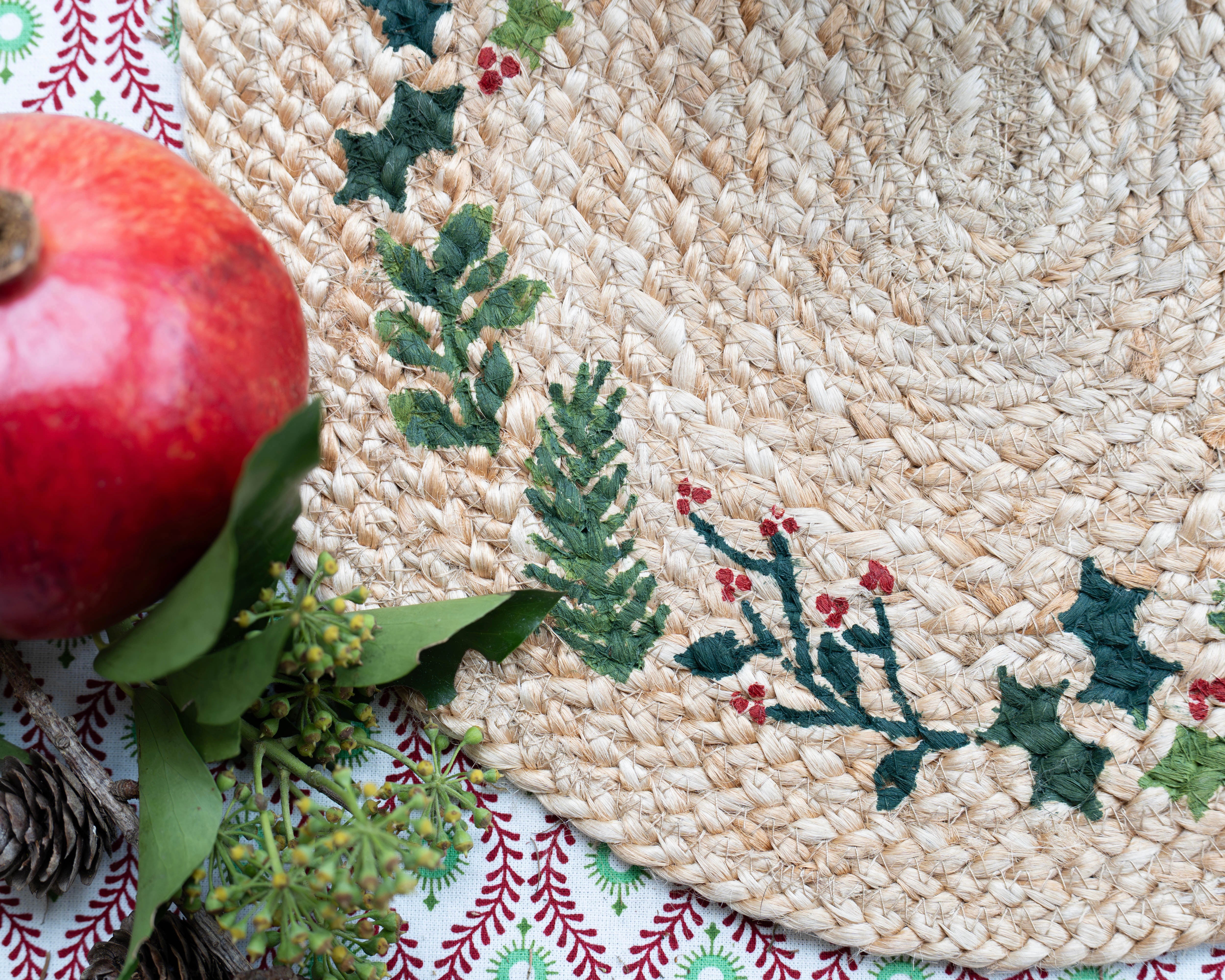 Natural Jute Festive Table Runner