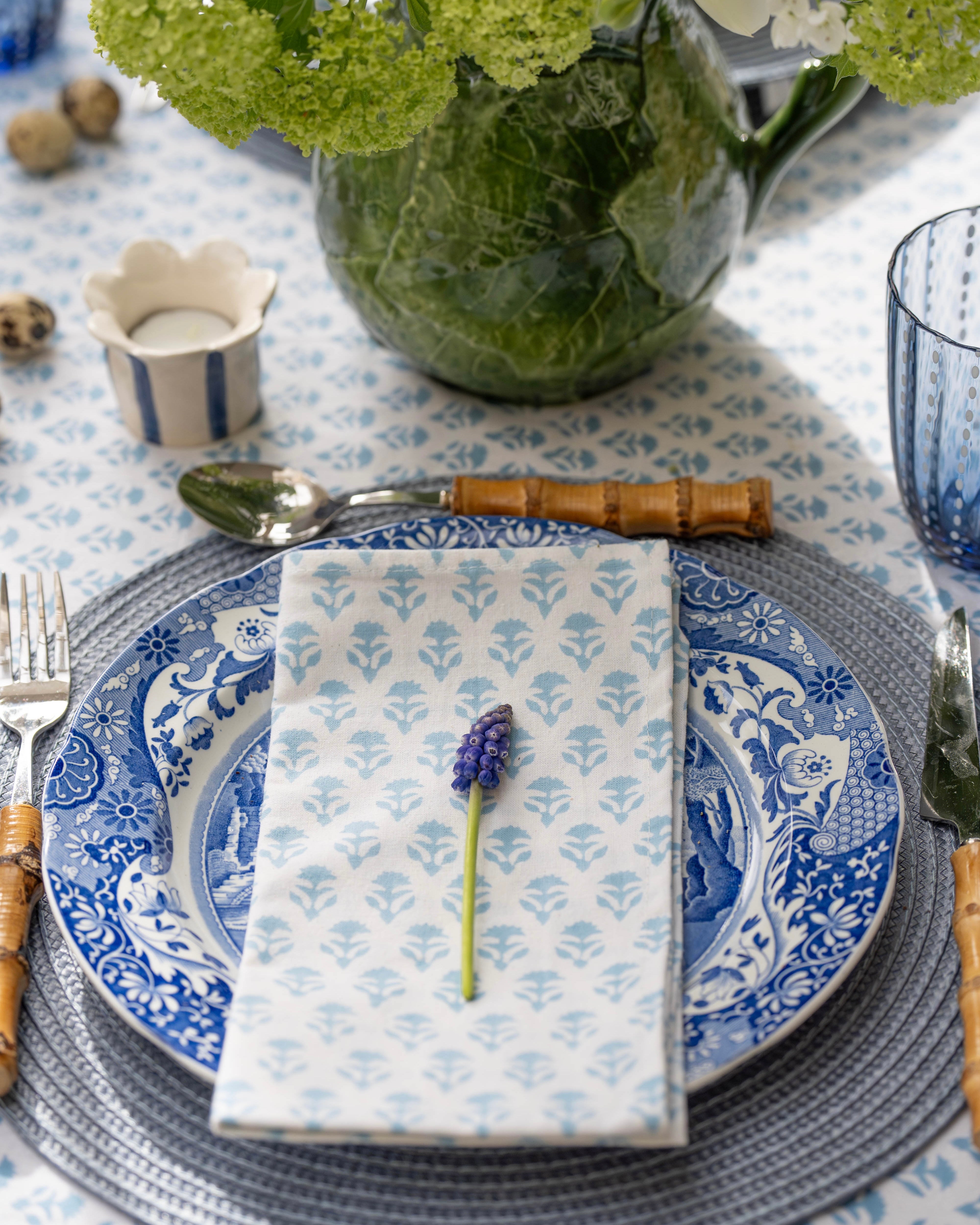 Cornflower Blue Carnation Napkins