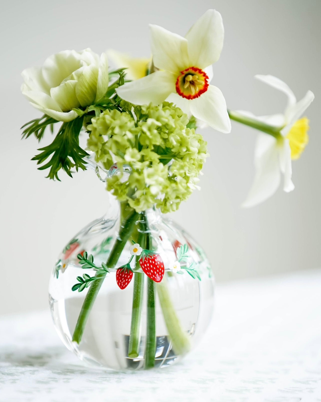 Wild Strawberries Ditsy Bud Vase