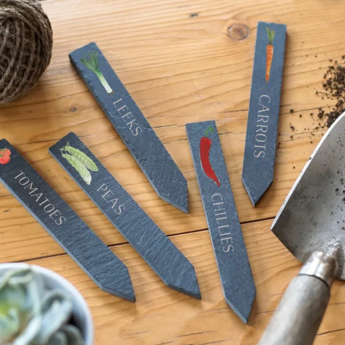 Vegetable Slate Plant Markers