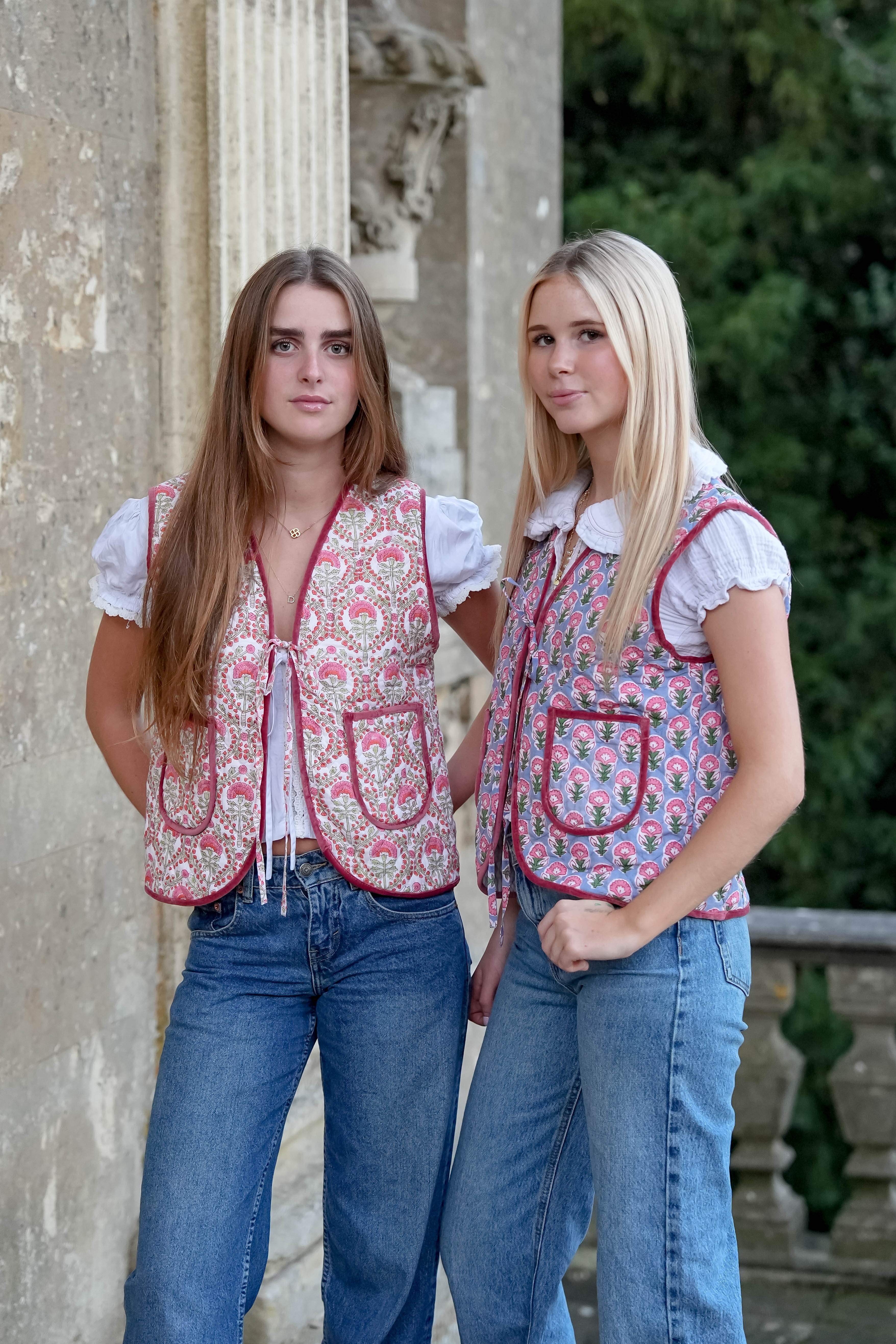 Blue Nila Cotton Gilet