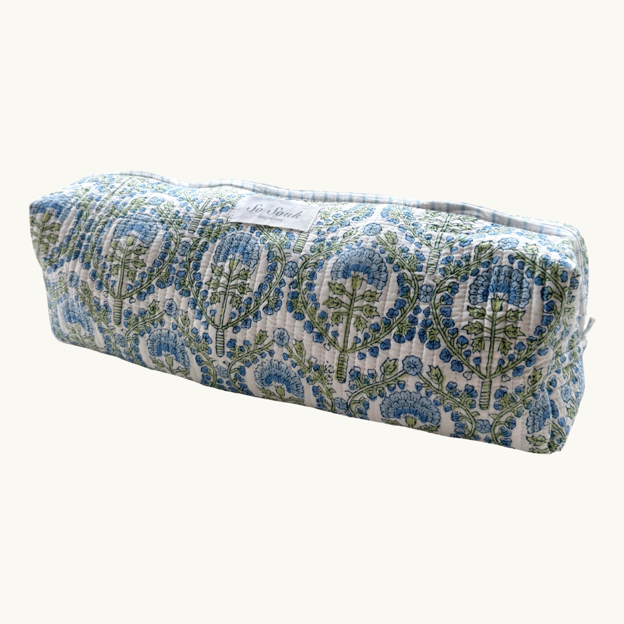 Blue Freya Hair Accessories Bag