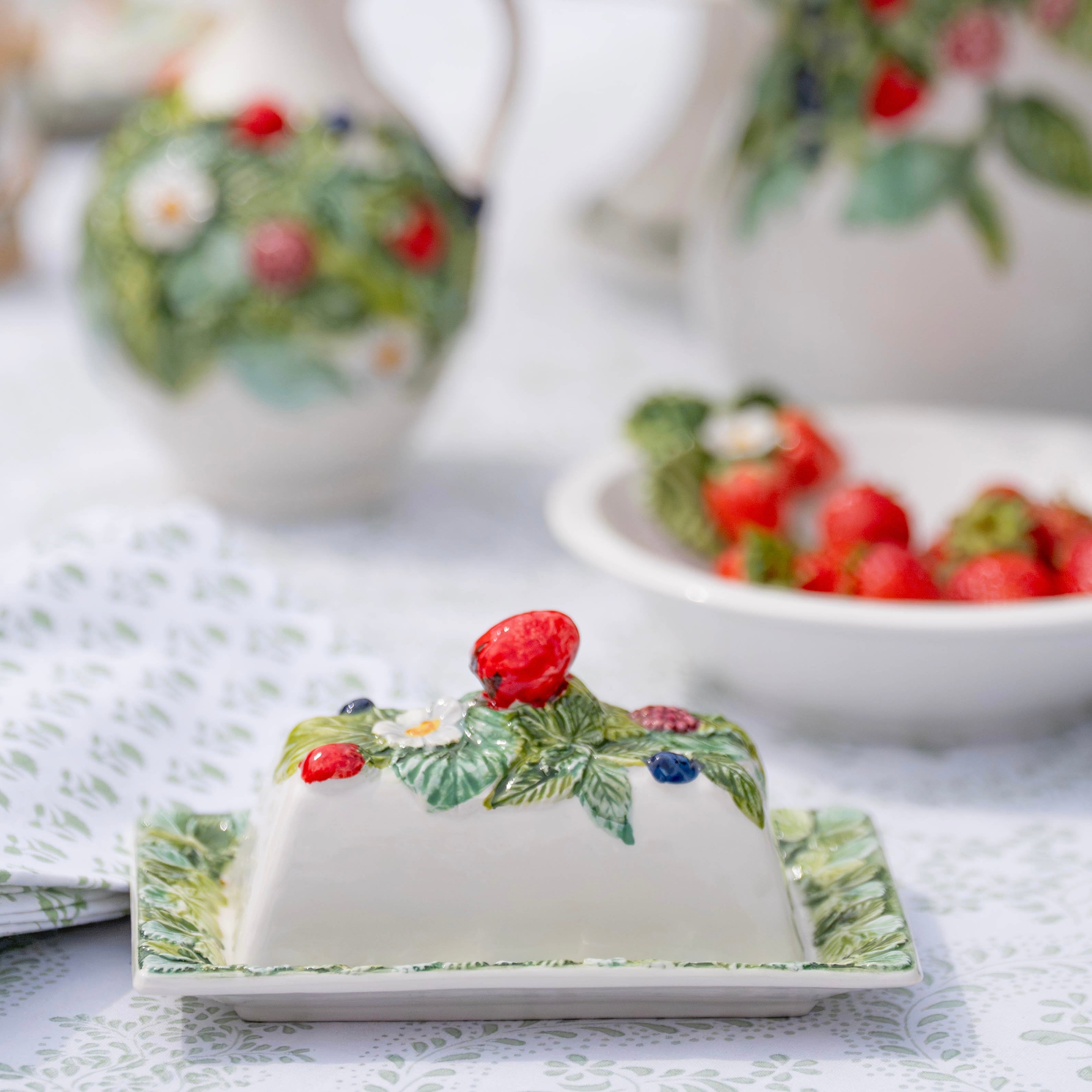 Wild Berries Butter Dish