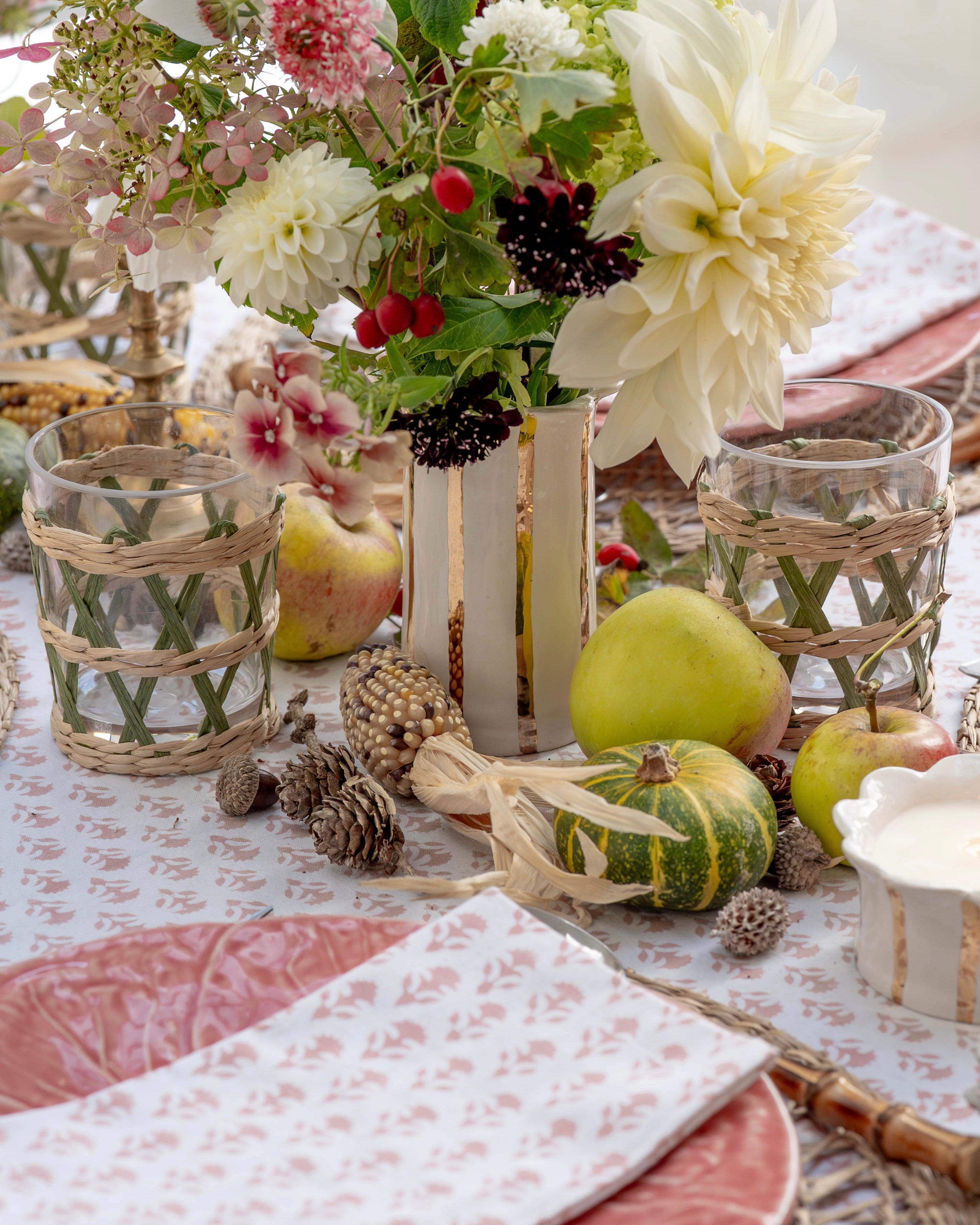 Blush Pink Carnation Napkins