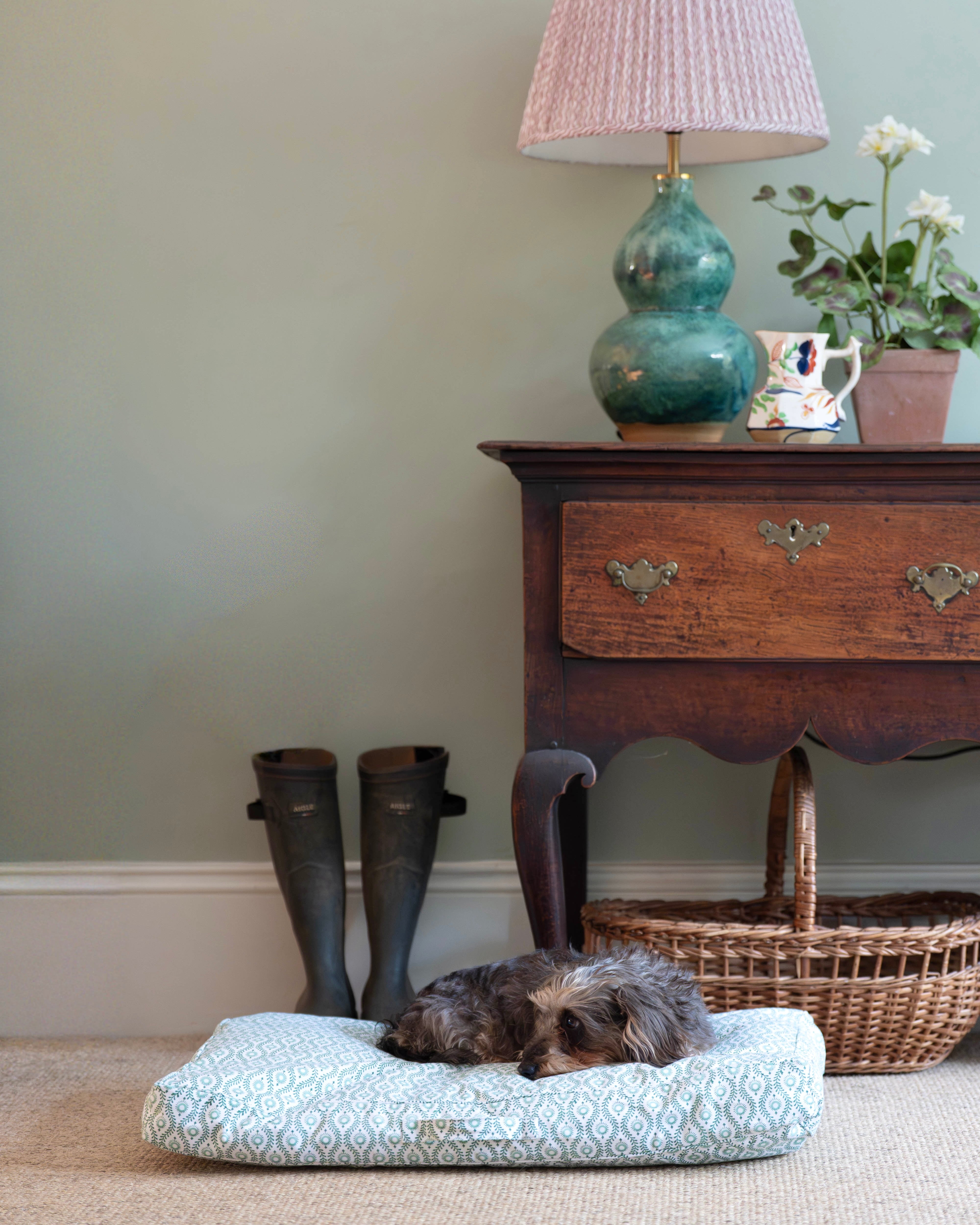 Green Mila Dog Bed