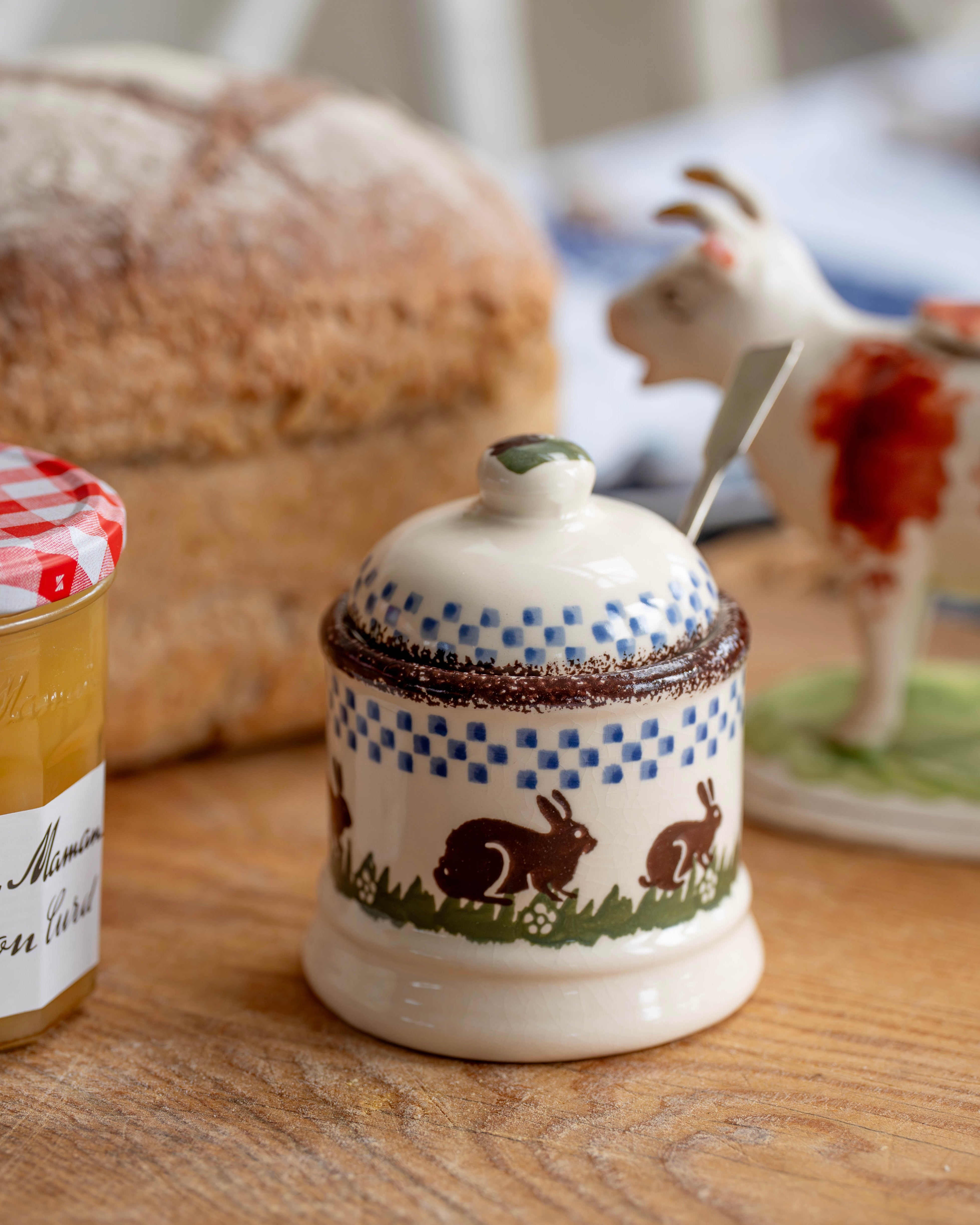 Rabbits Jam Pot