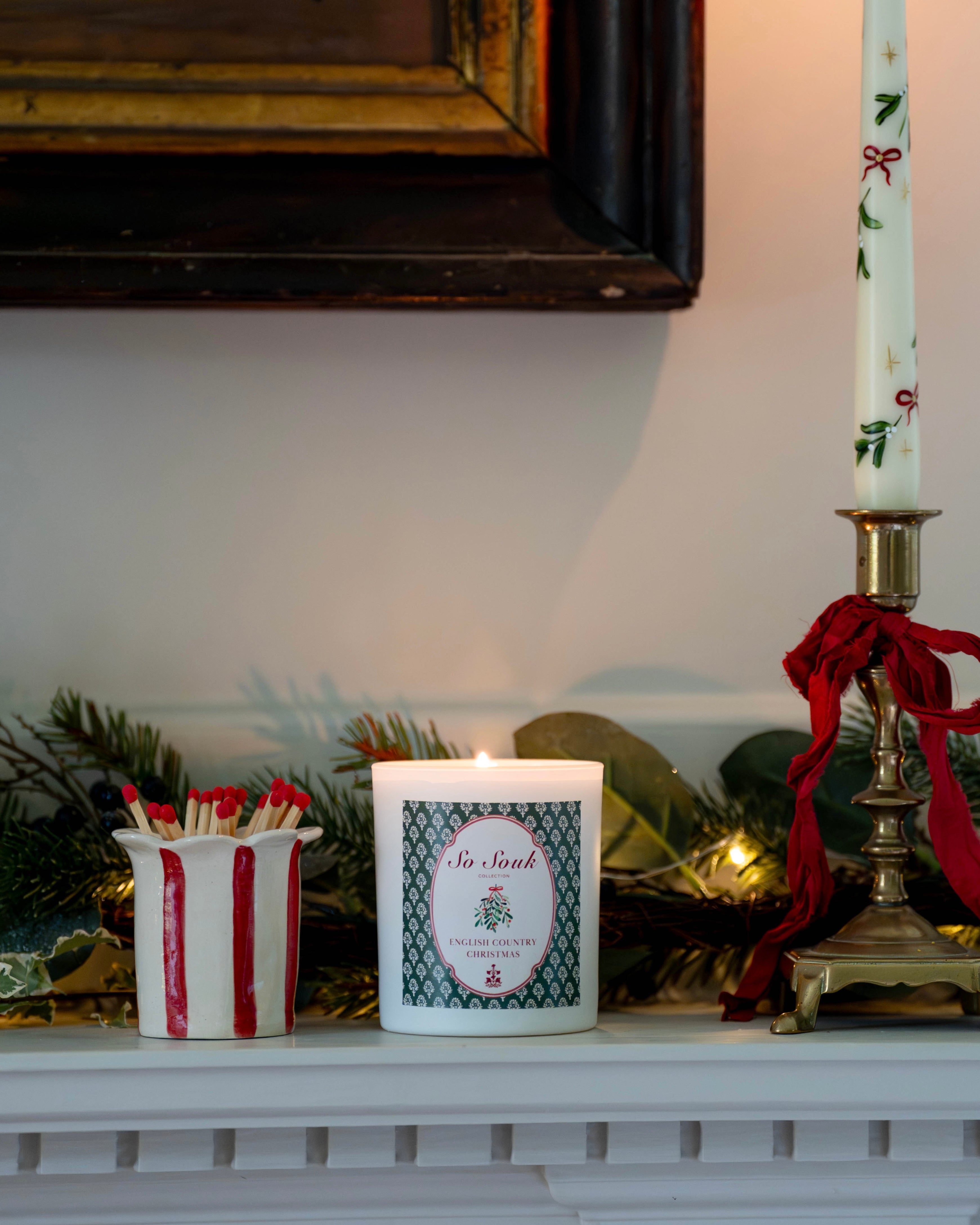 English Country Christmas Luxury Candle
