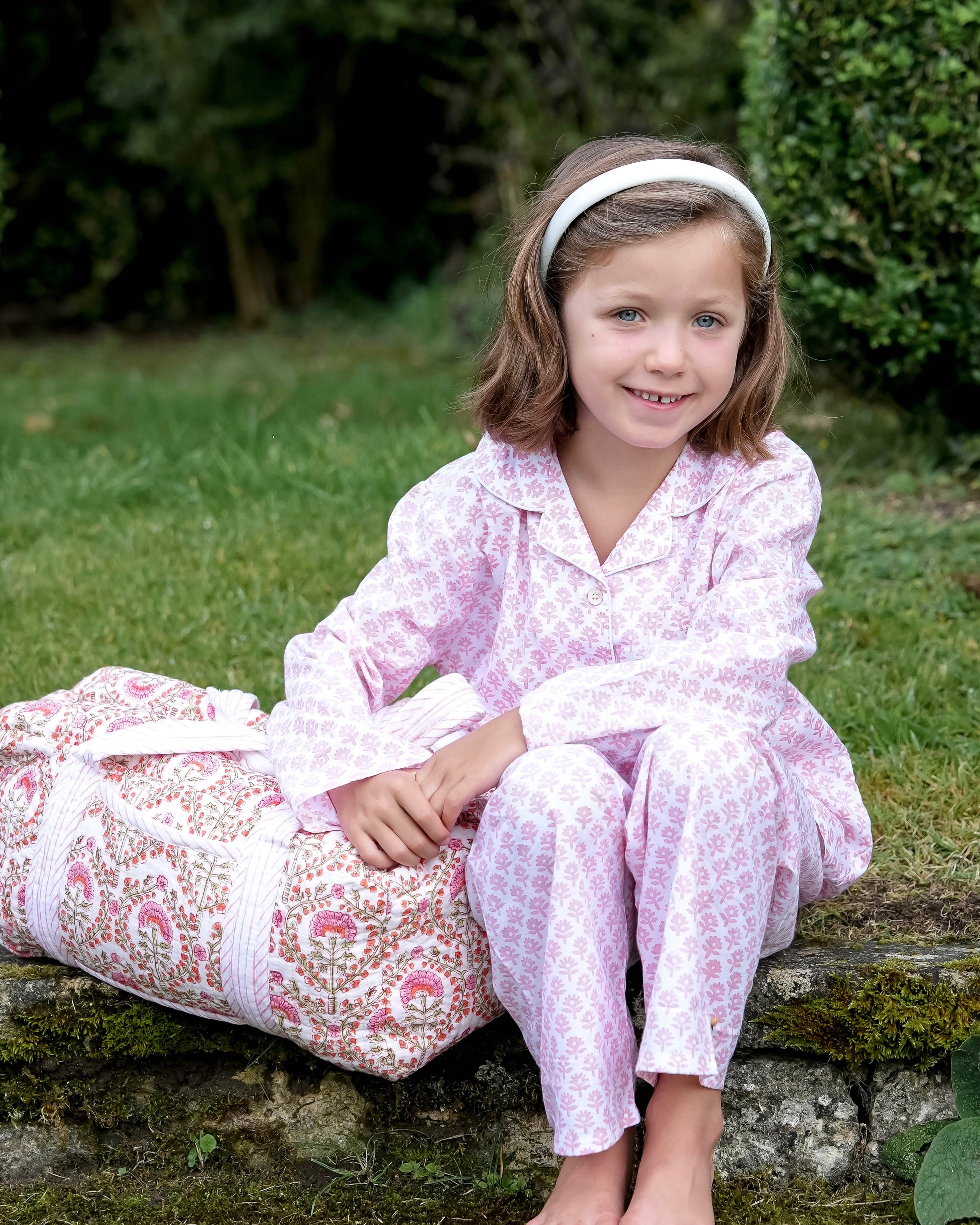 Mini Pink Freya Handblocked Weekend Bag