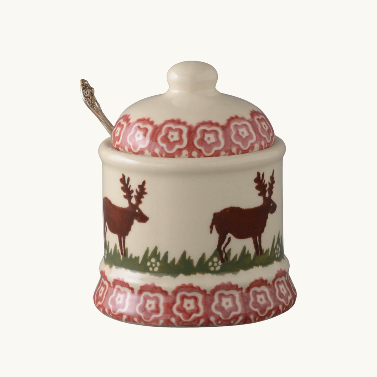 Reindeer Festive Jam Pot