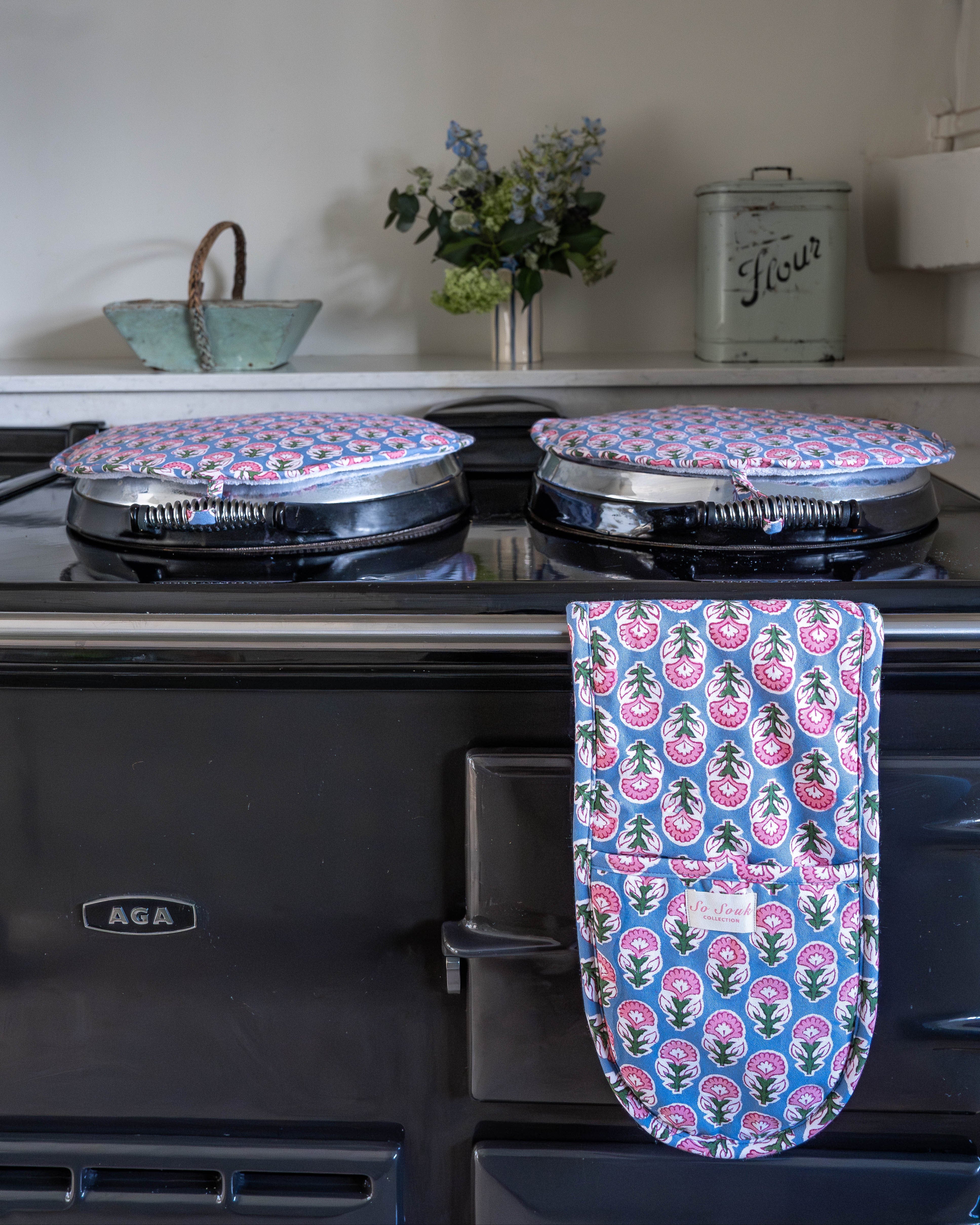 Blue Nila Oven Gloves