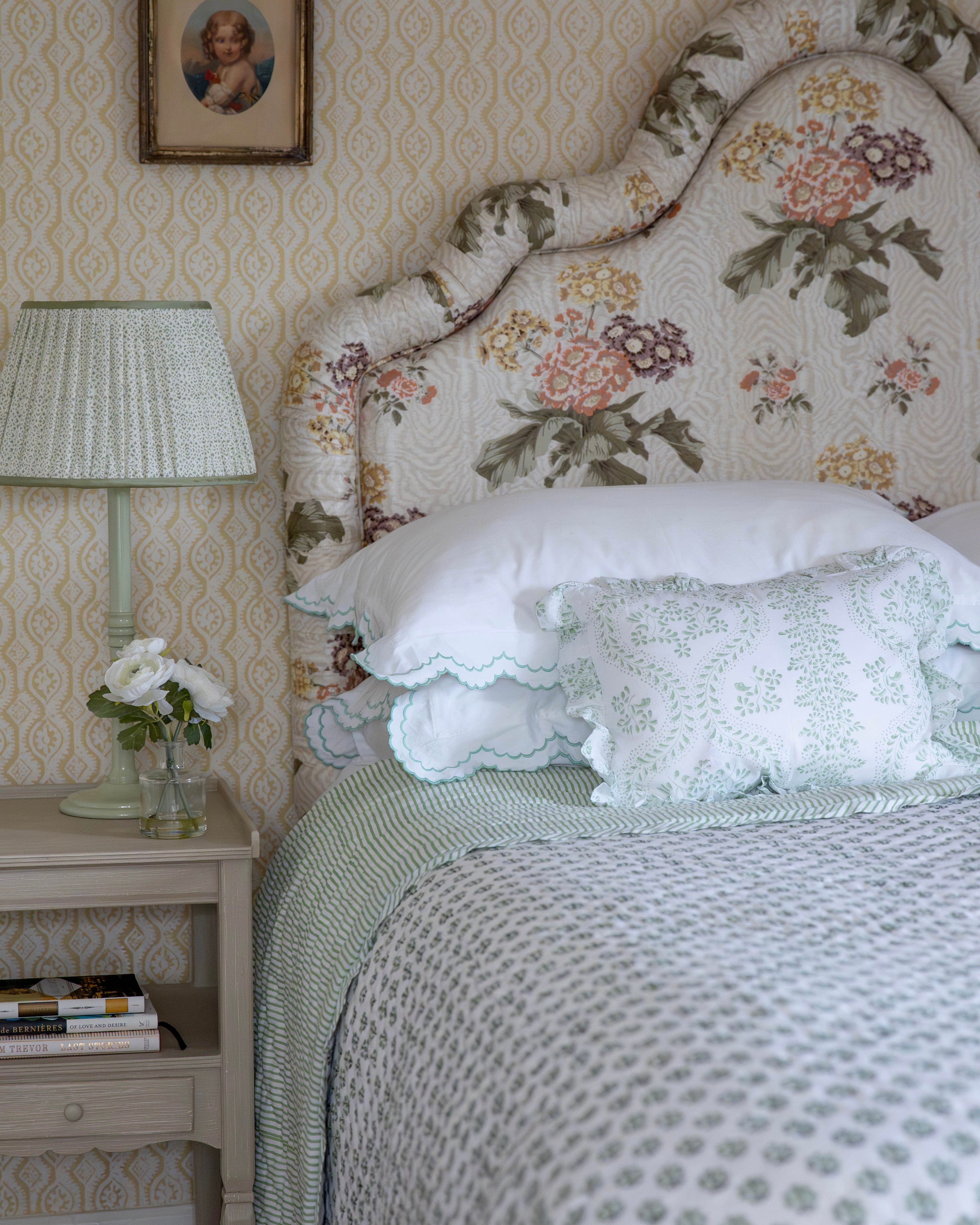 Green Daphne Handblocked Quilt