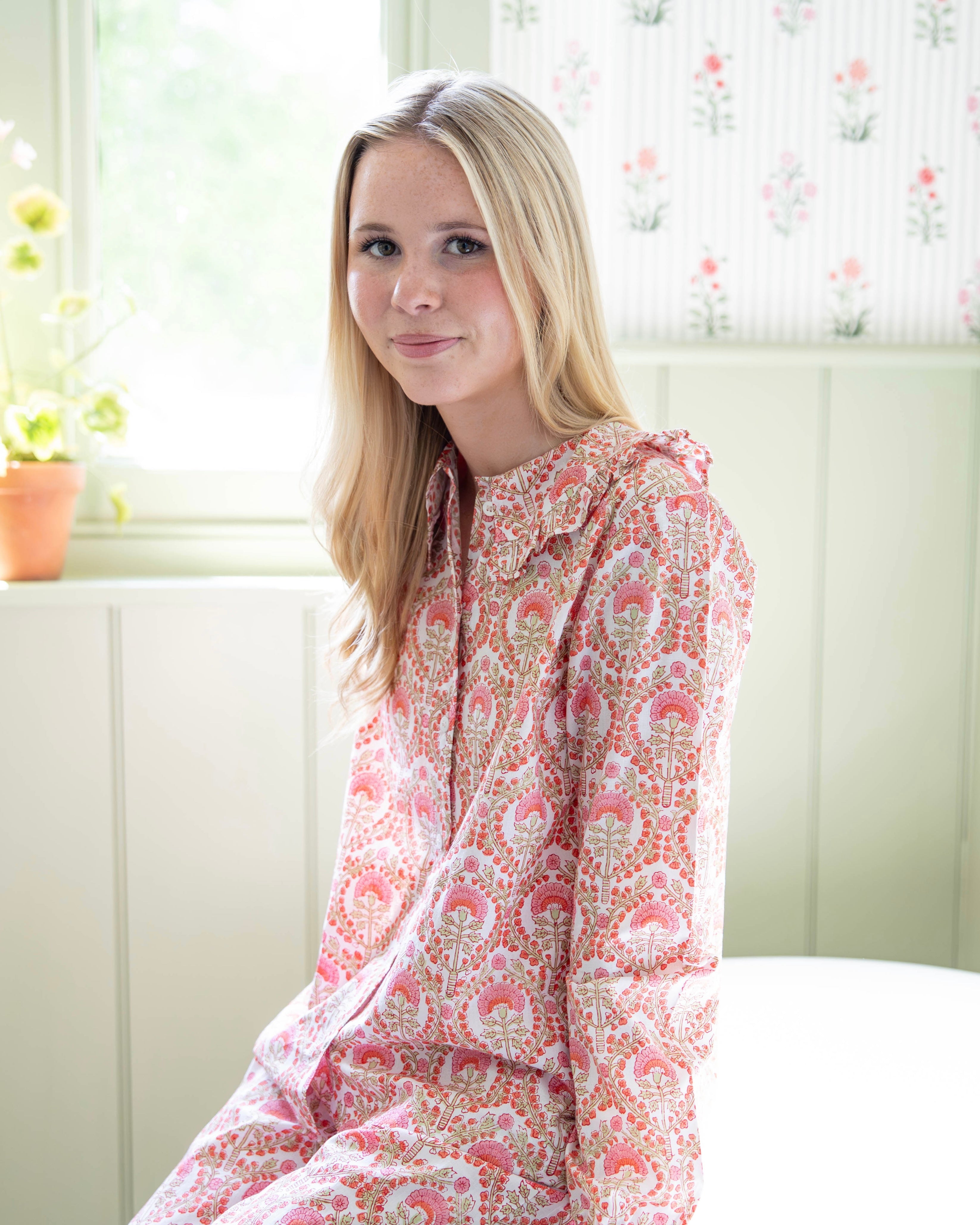 Freya Frilled Collar Pyjamas