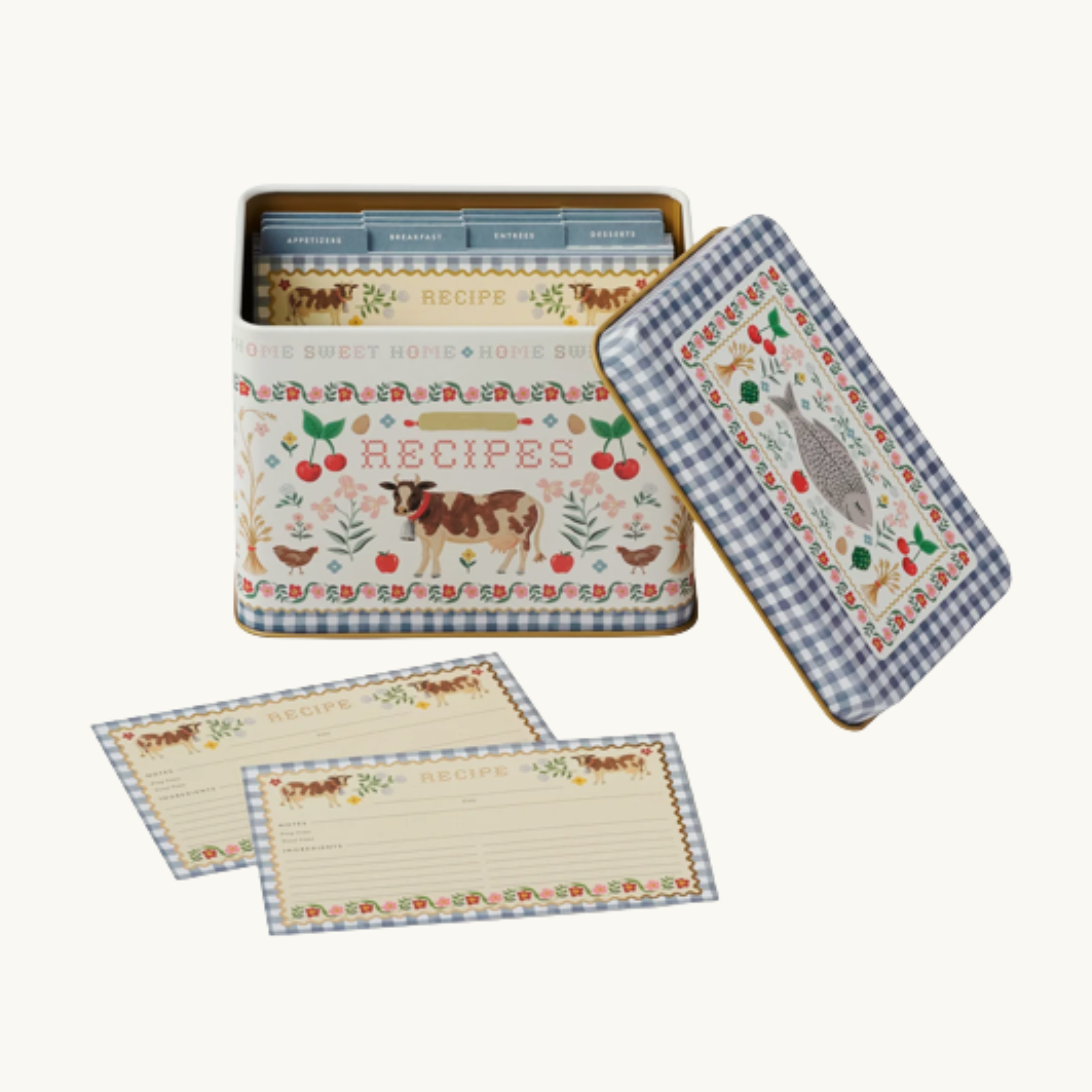 Country Farm Recipe Tin