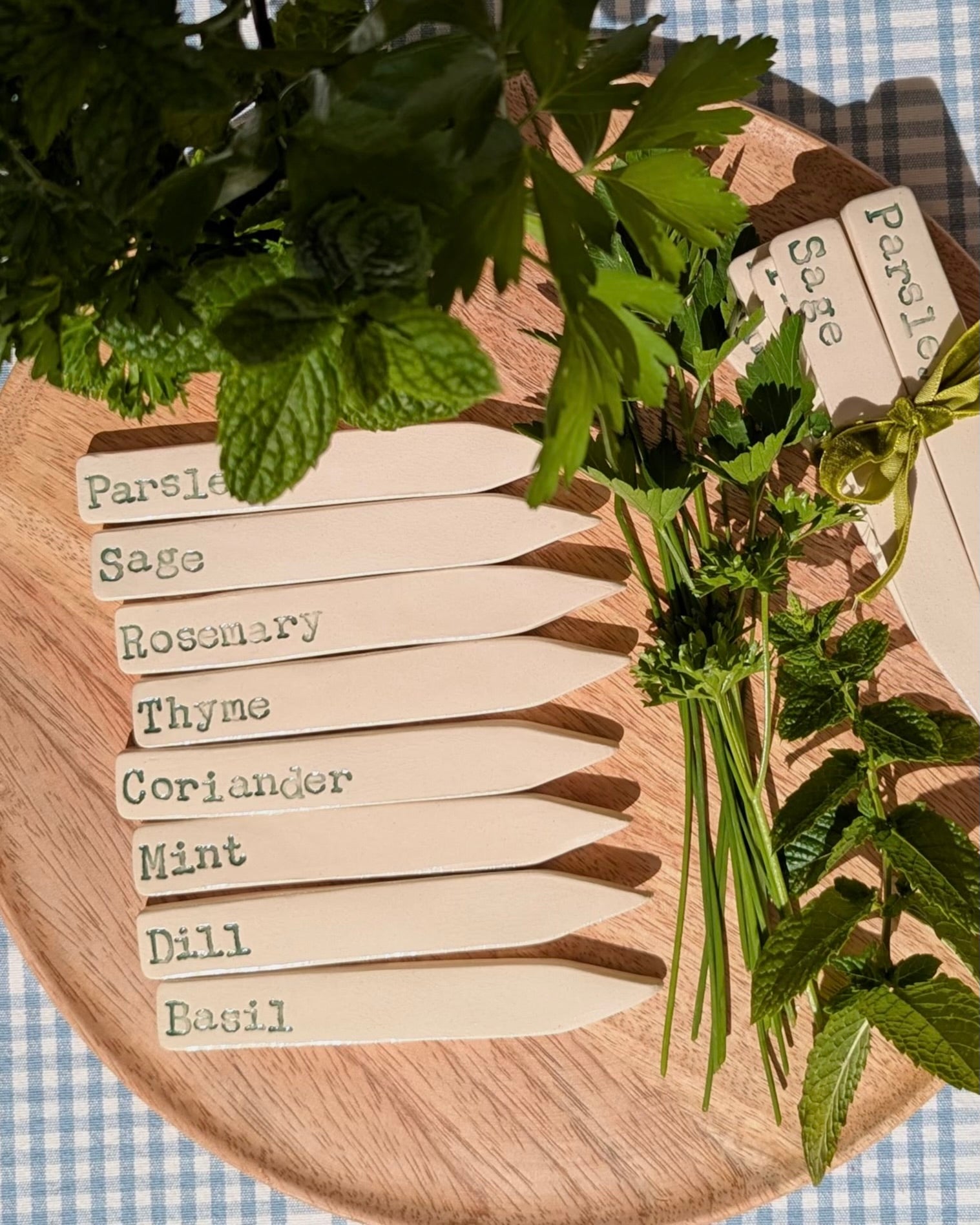 Ceramic Herb Markers (Set of 8)