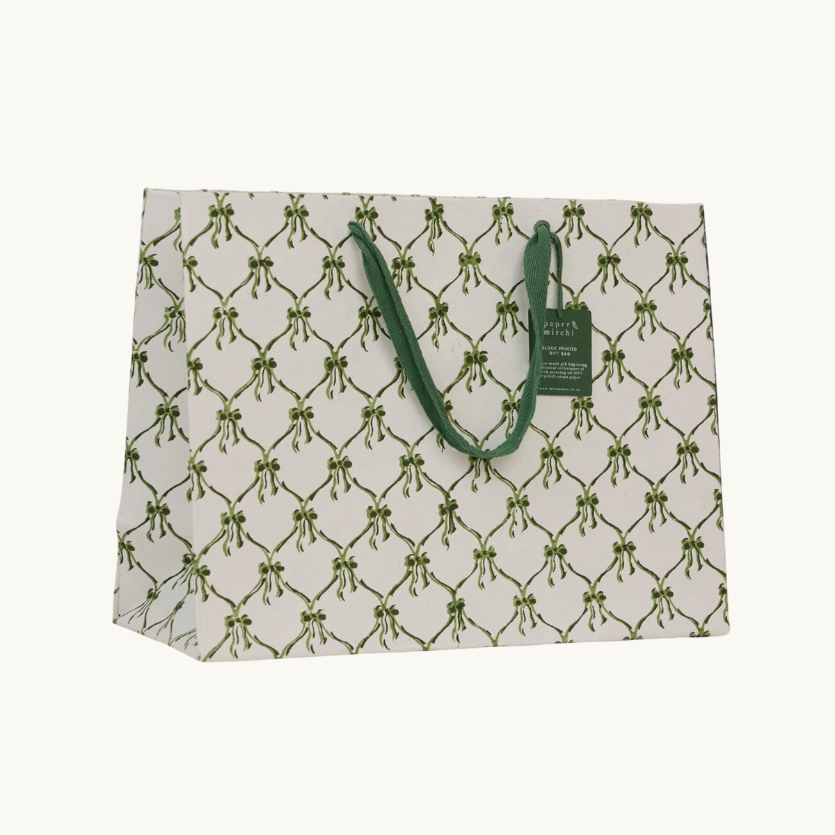 Green Festive Gift Bags (Large)