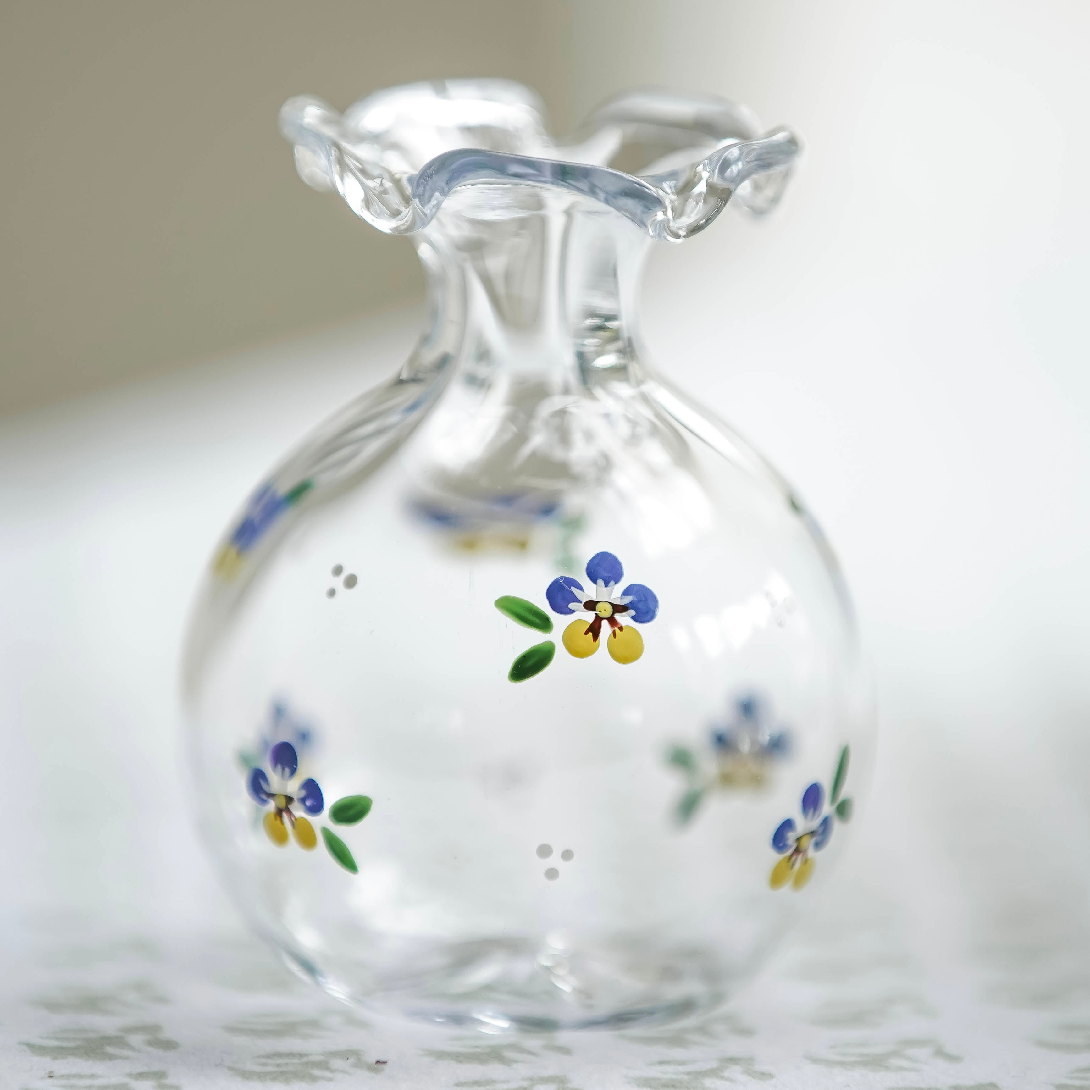 Pansy Ditsy Bud Vase