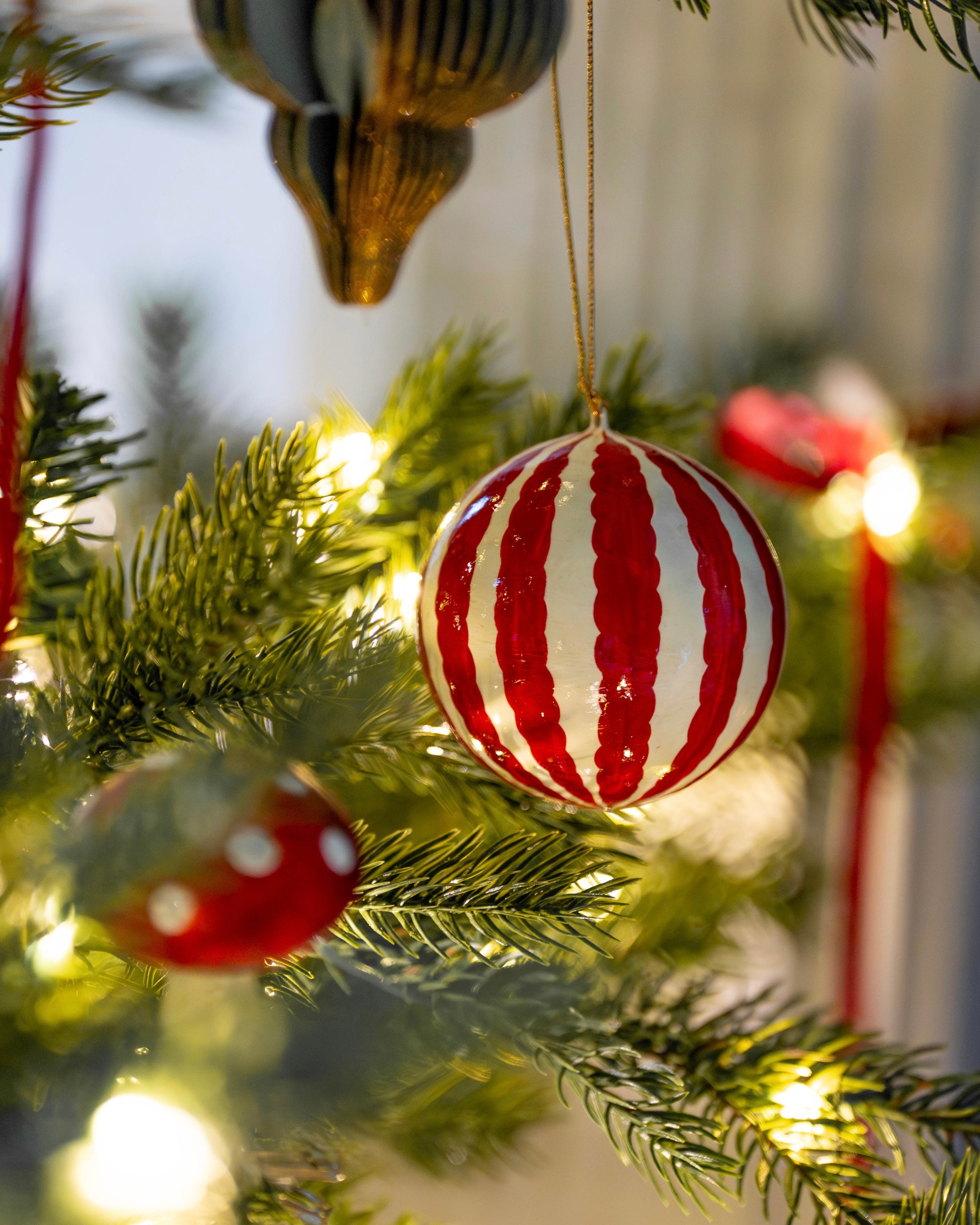 Handpainted Festive Baubles (Set of 4)