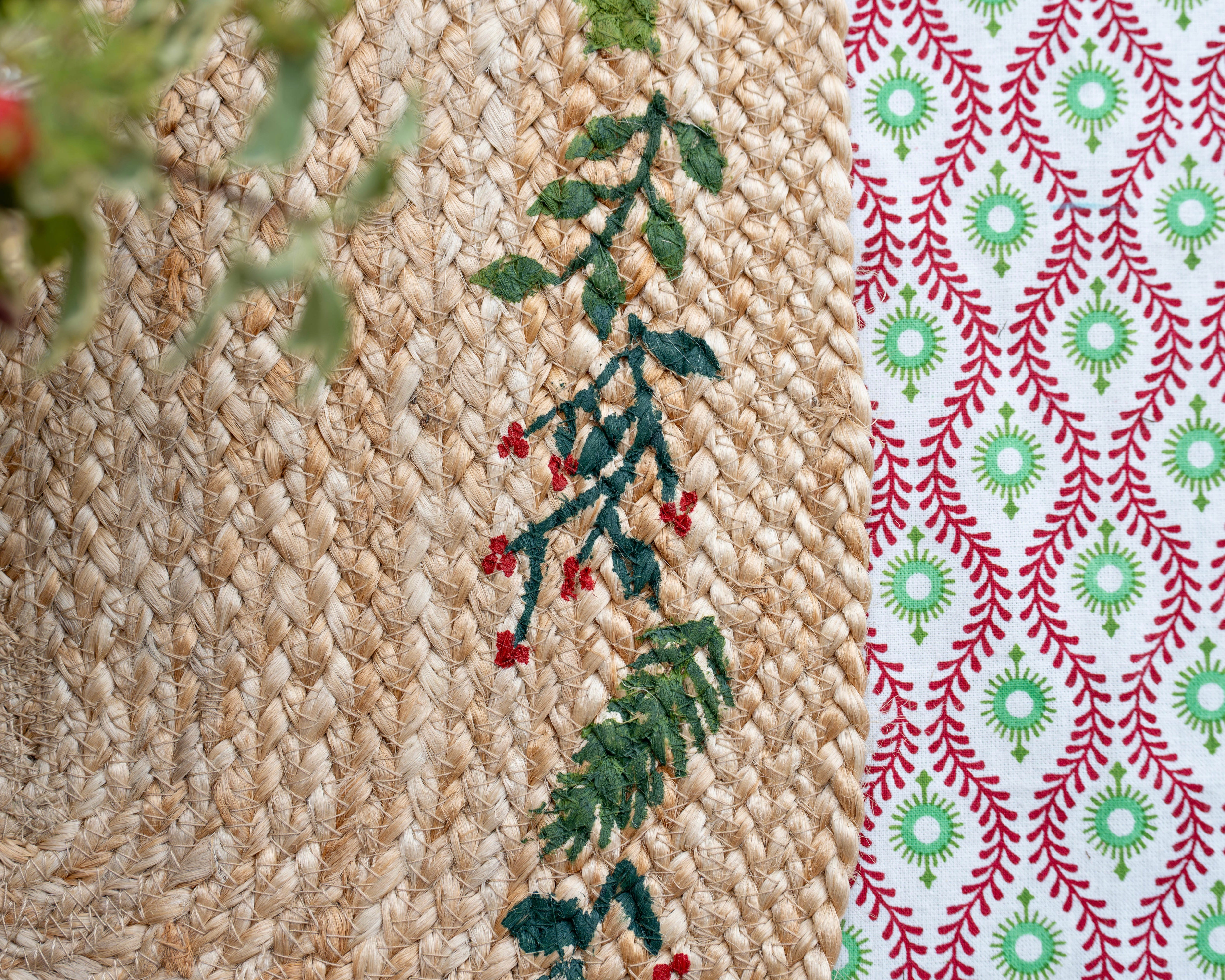 Natural Jute Festive Table Runner