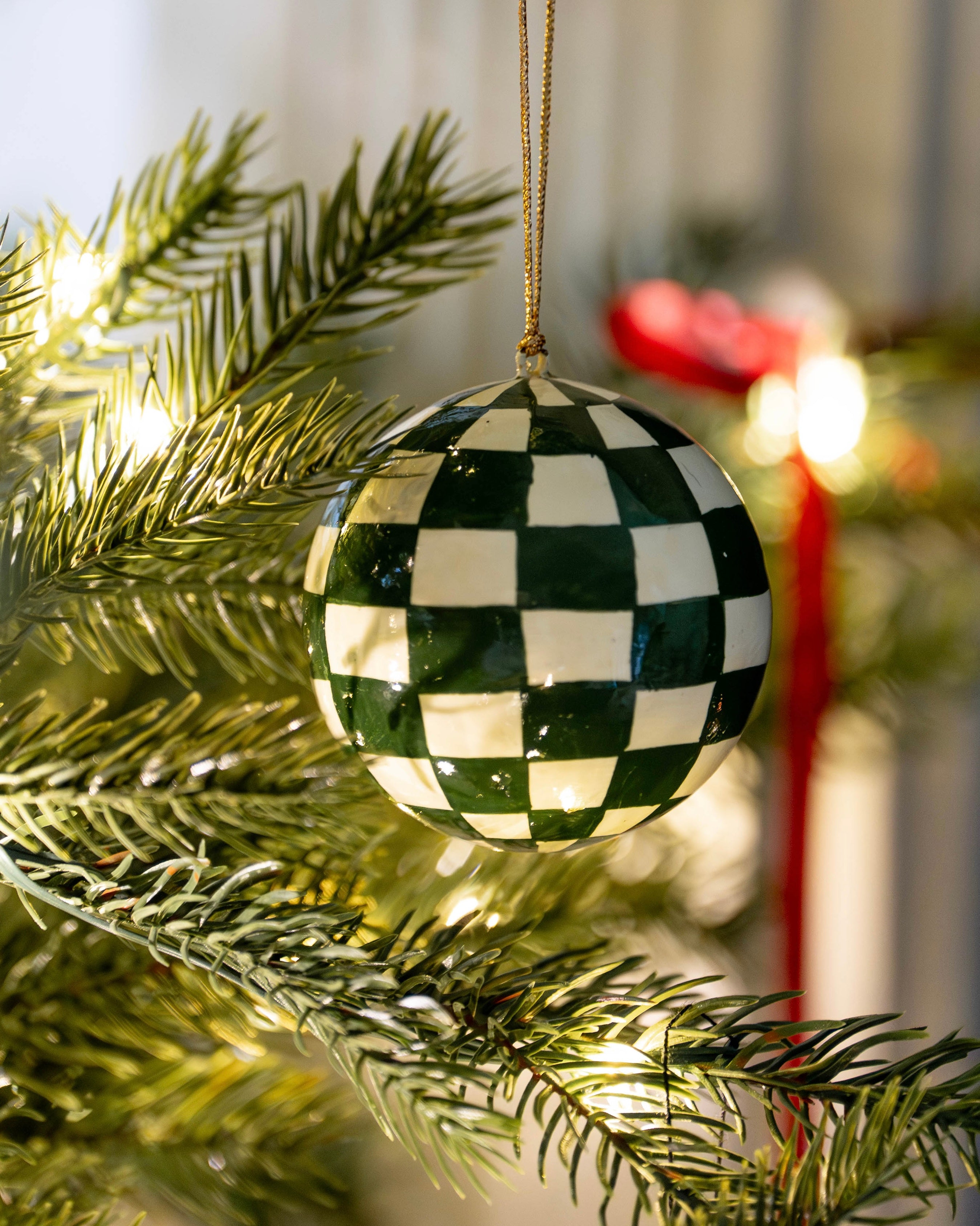 Handpainted Festive Baubles (Set of 4)