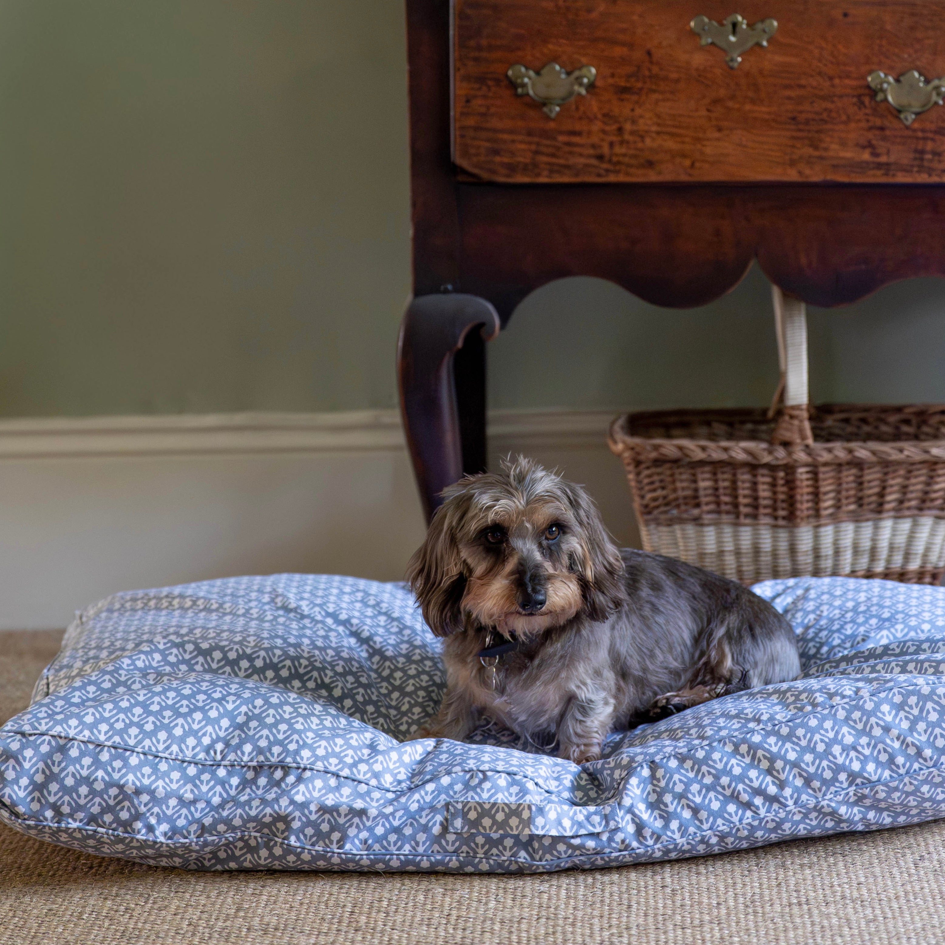 Blue Bhuti Dog Bed