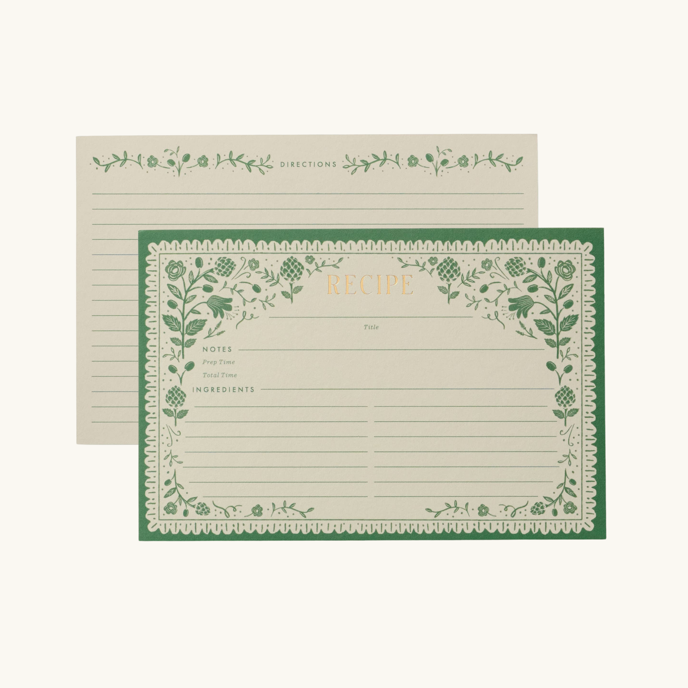 Artichoke Recipe Cards