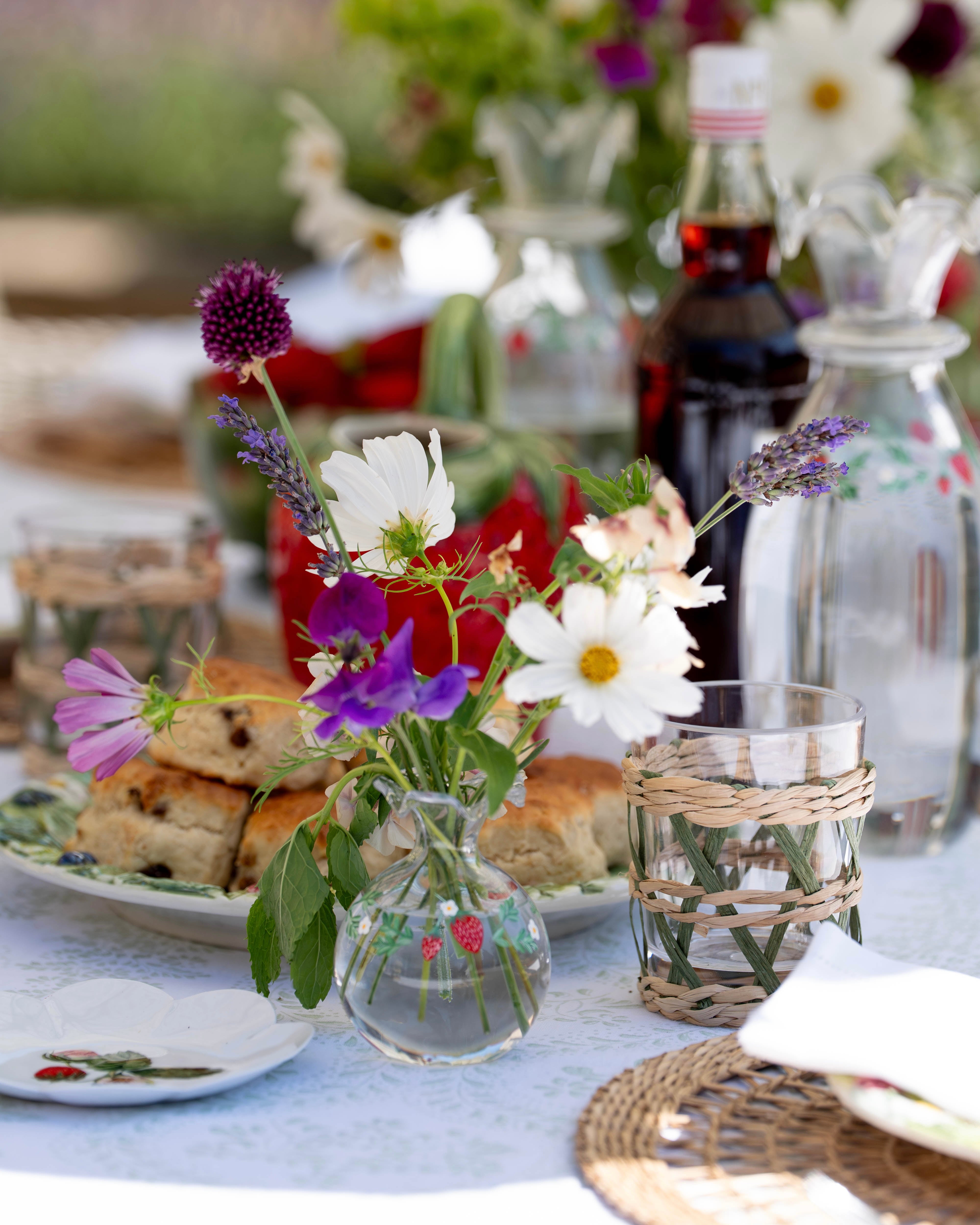 Wild Strawberries Ditsy Bud Vase