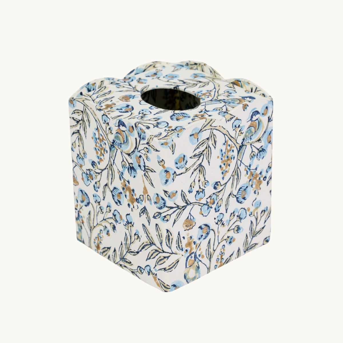 Blue Songbird Tissue Box