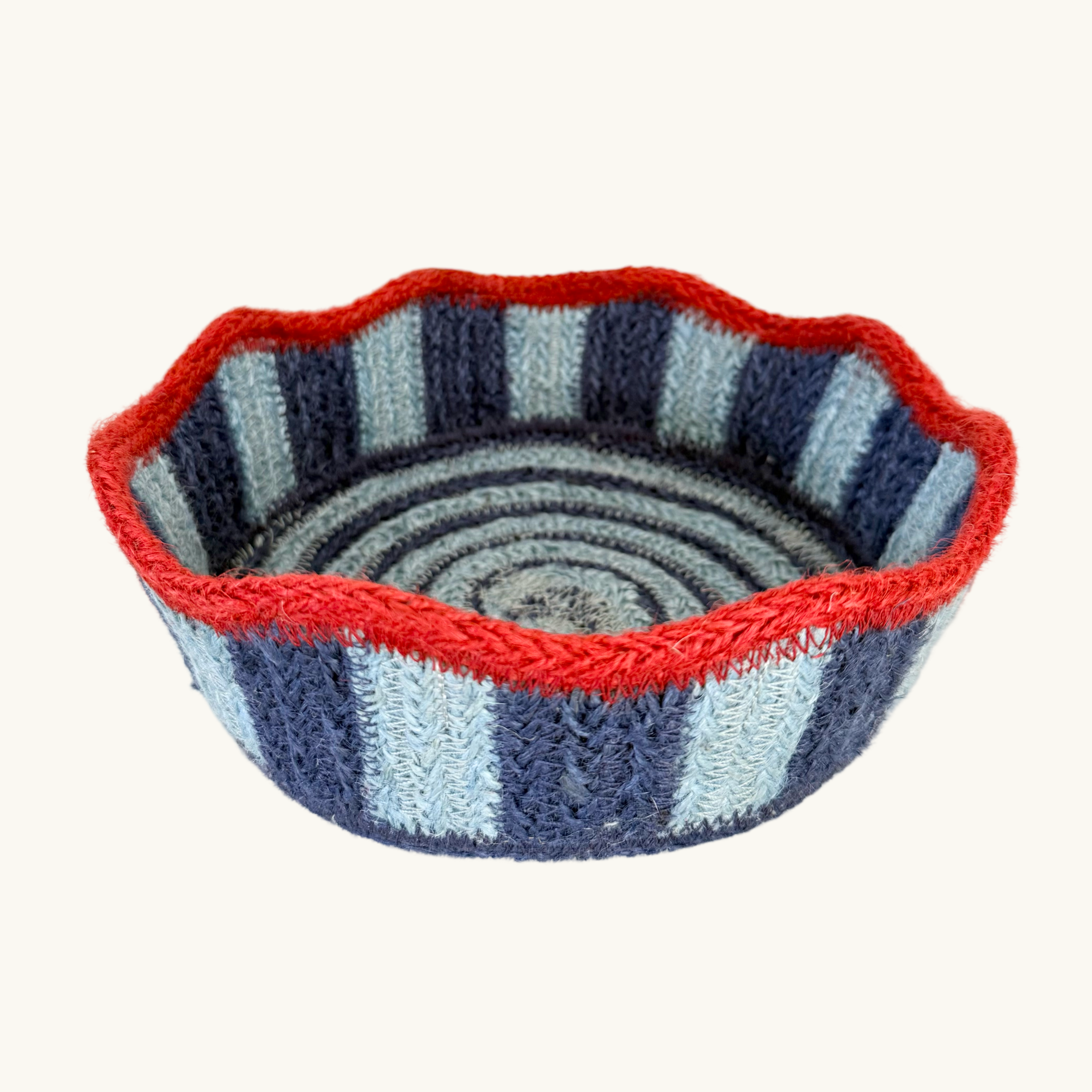 Blueberry Jute Mini Basket