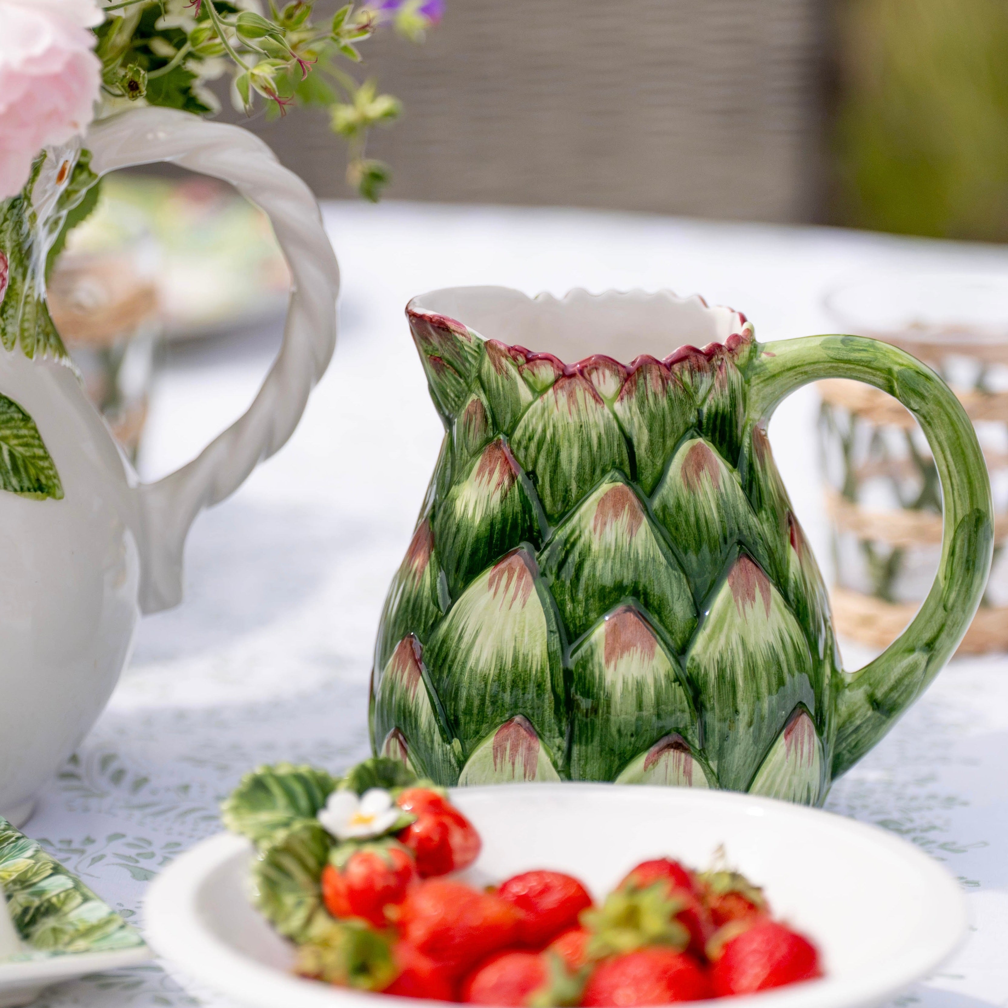 Ceramic Artichoke Jug