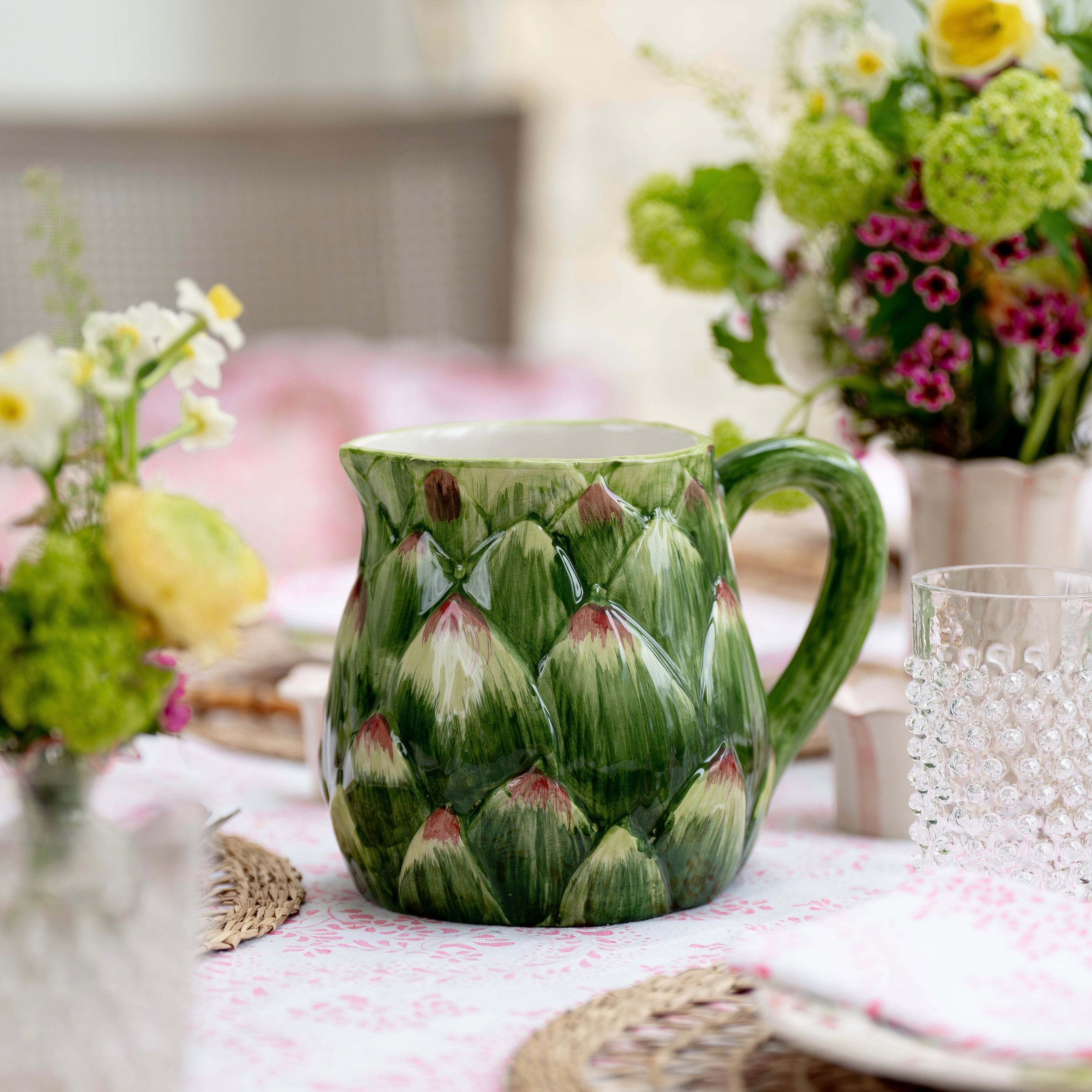 Ceramic Artichoke Pitcher