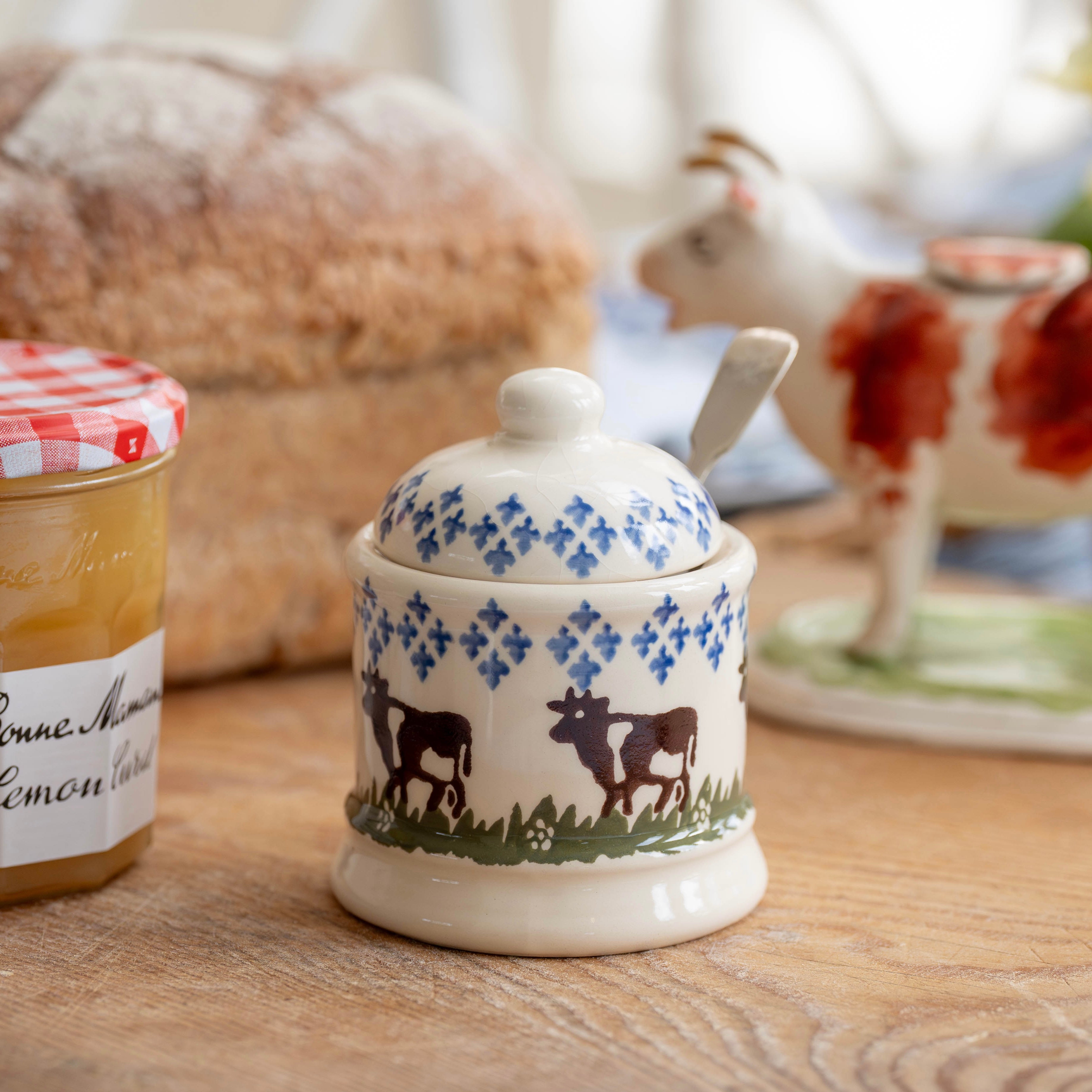 Cows Jam Pot