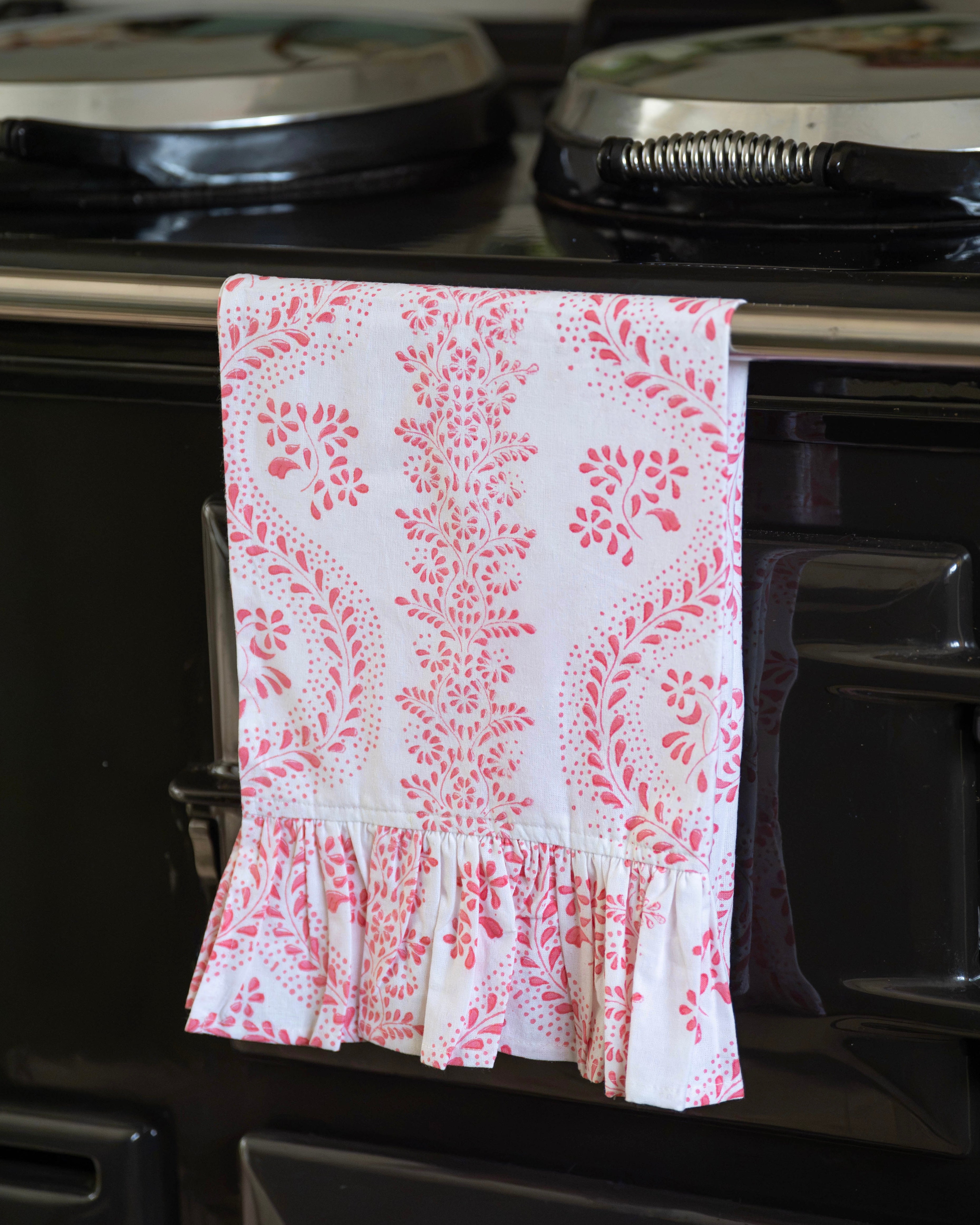 Frilled Pink Rosalie Kitchen Towel