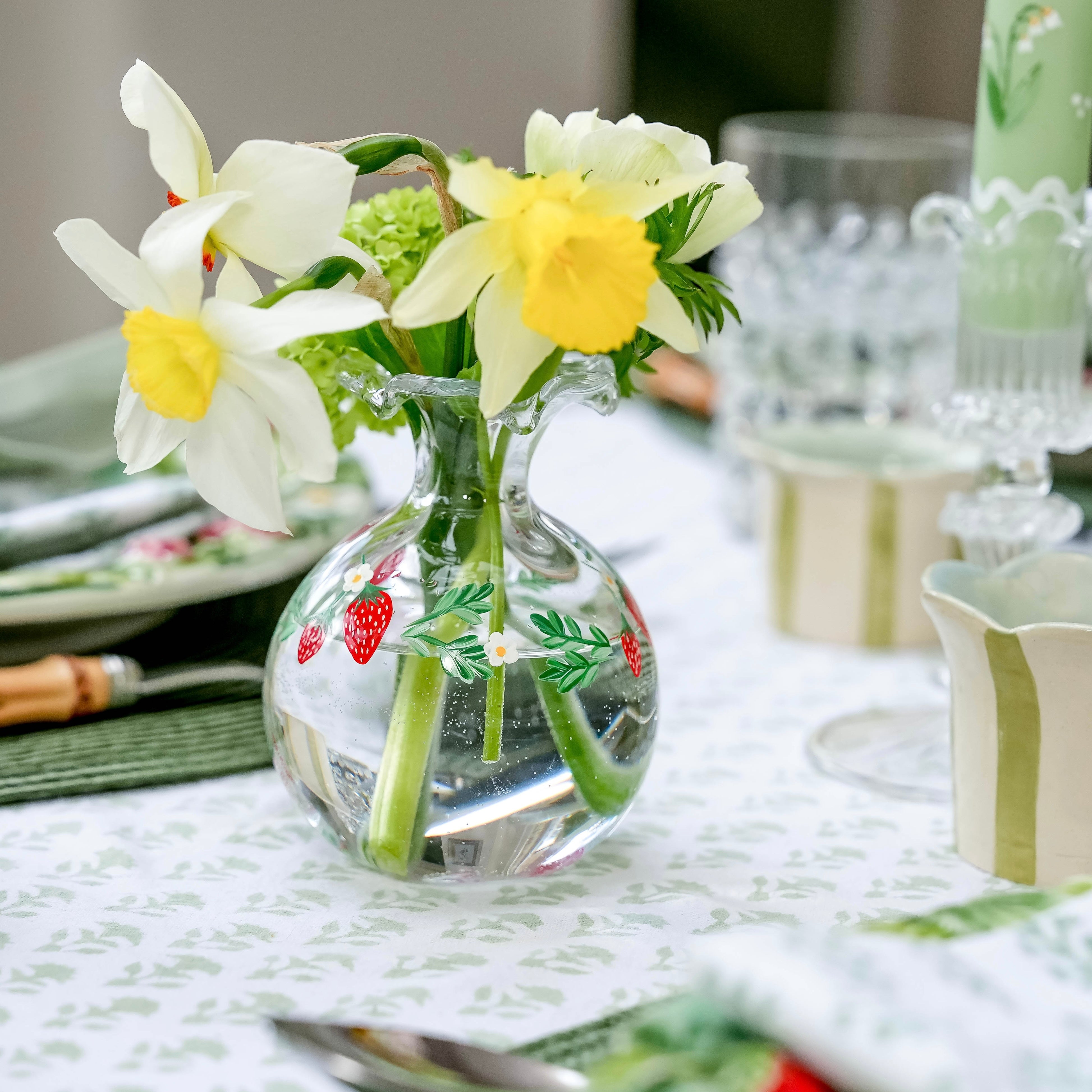 Wild Strawberries Ditsy Bud Vase