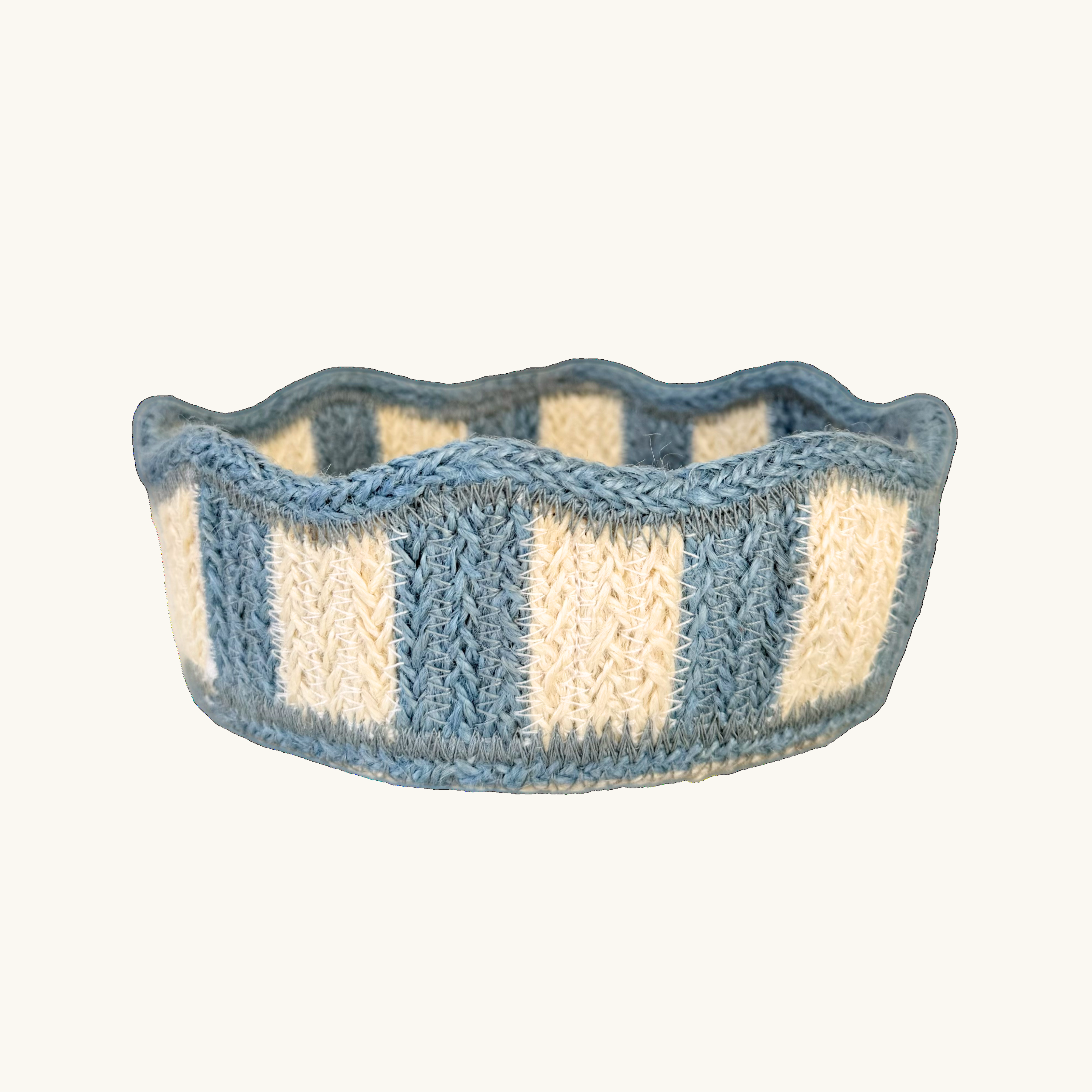 Dusty Blue Jute Mini Basket