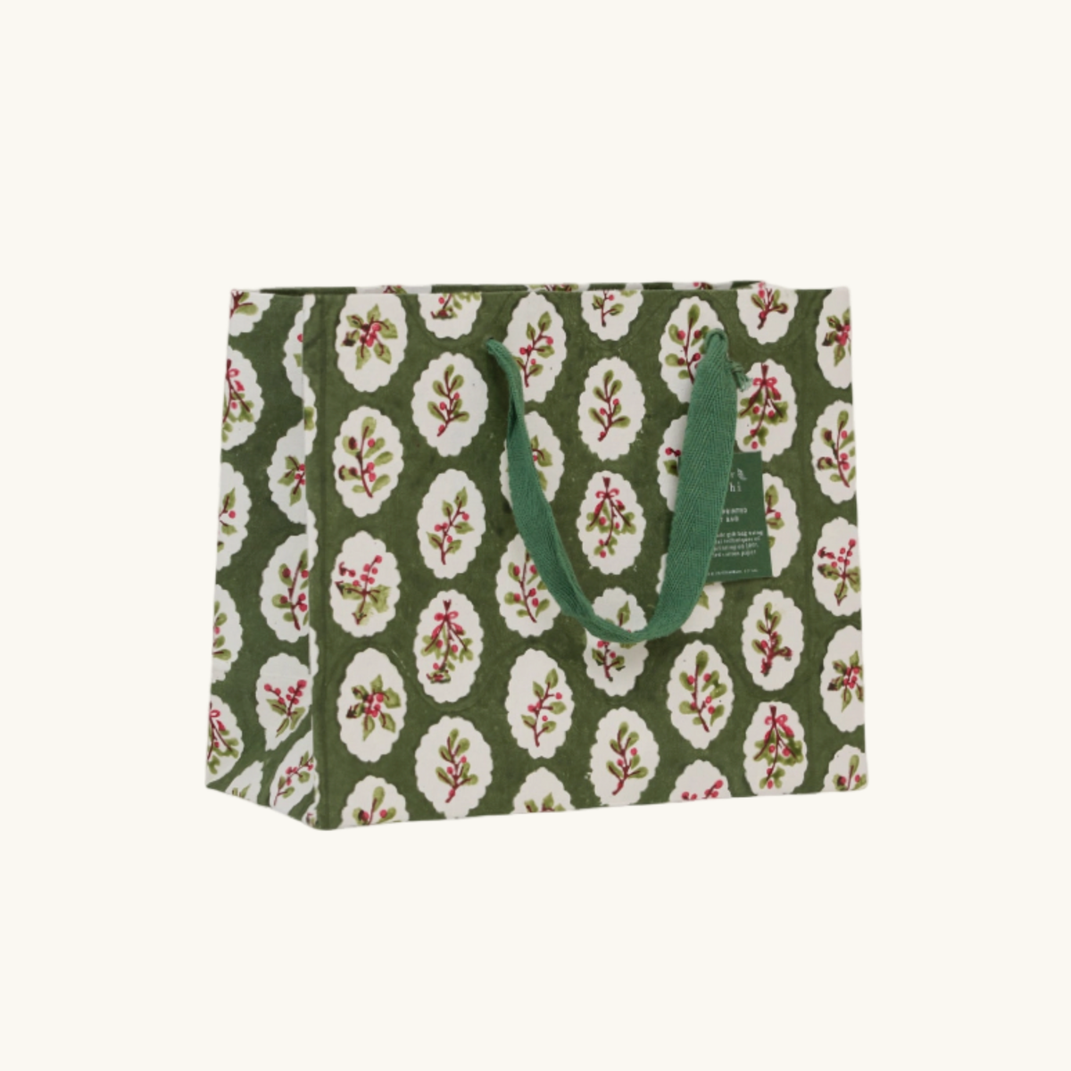 Green Festive Gift Bags (Medium)