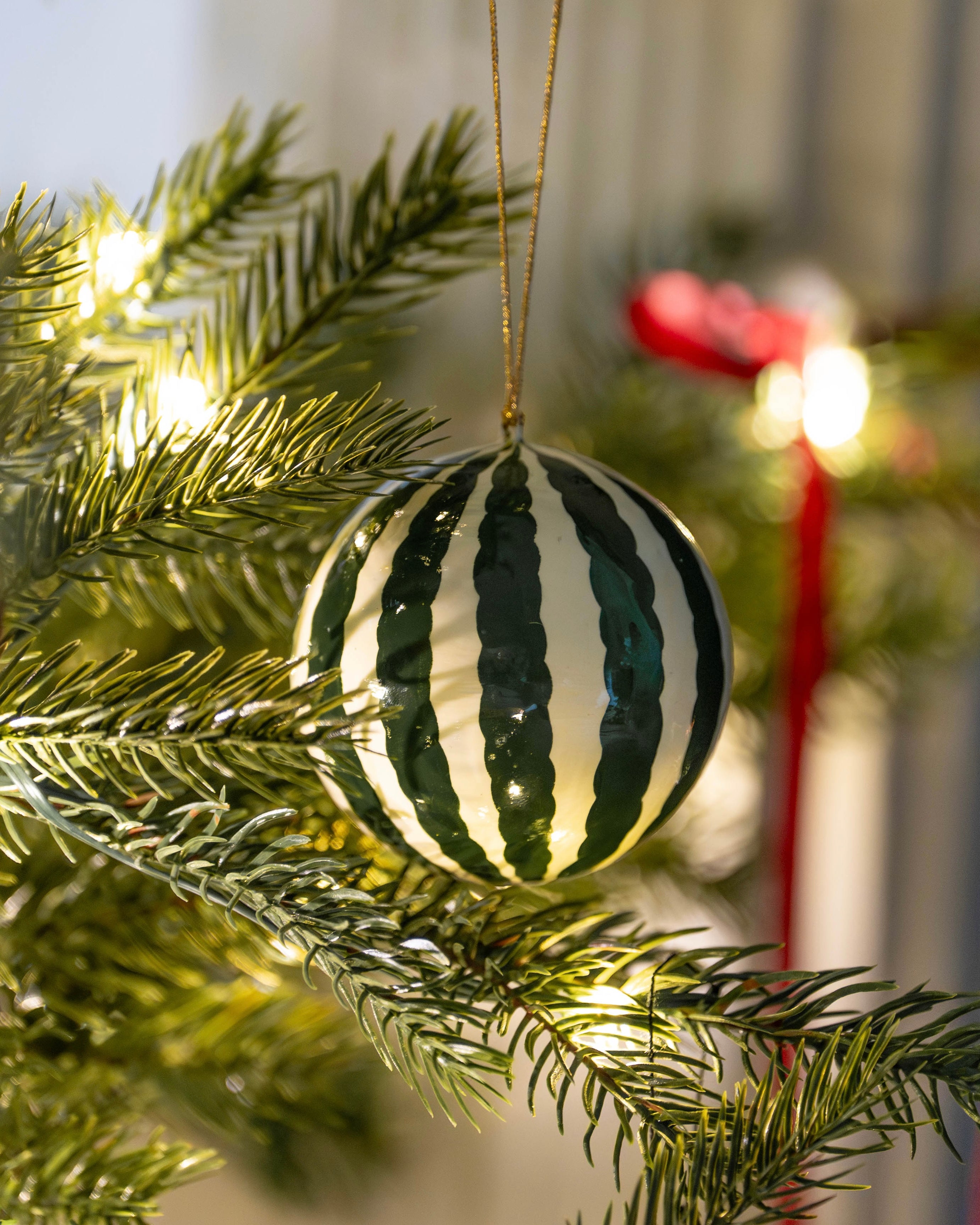 Handpainted Festive Baubles (Set of 4)
