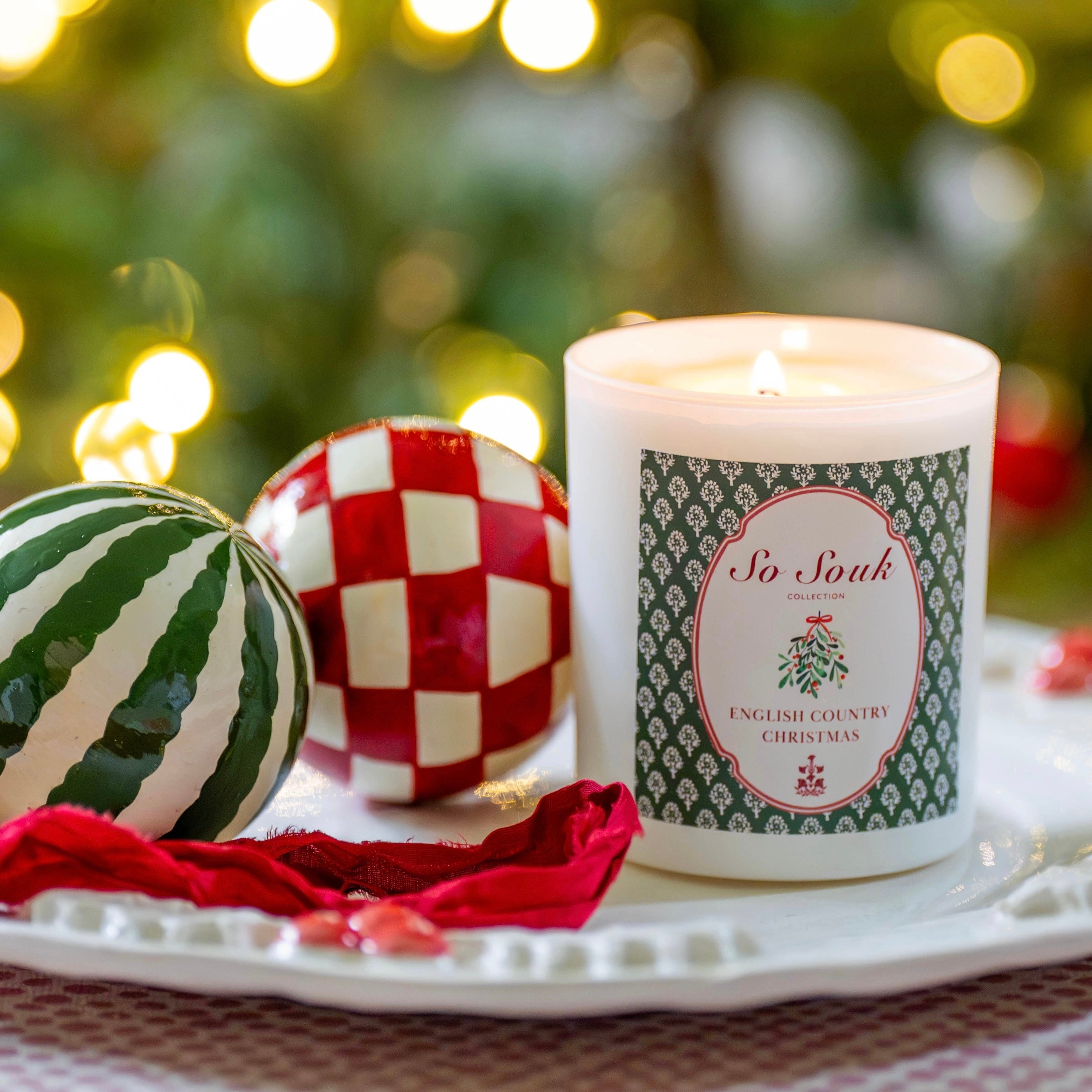 English Country Christmas Luxury Candle