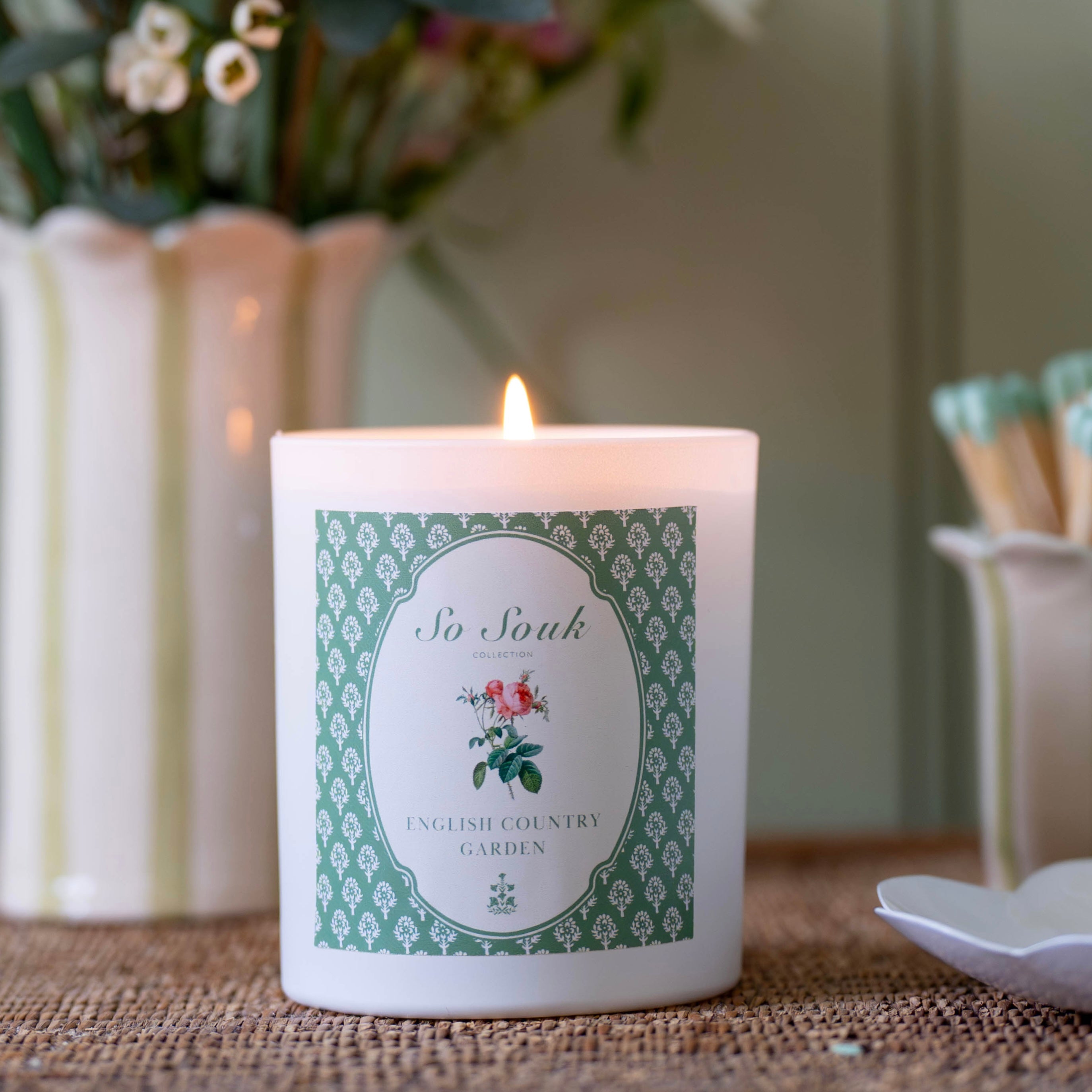 English Country Garden Luxury Candle