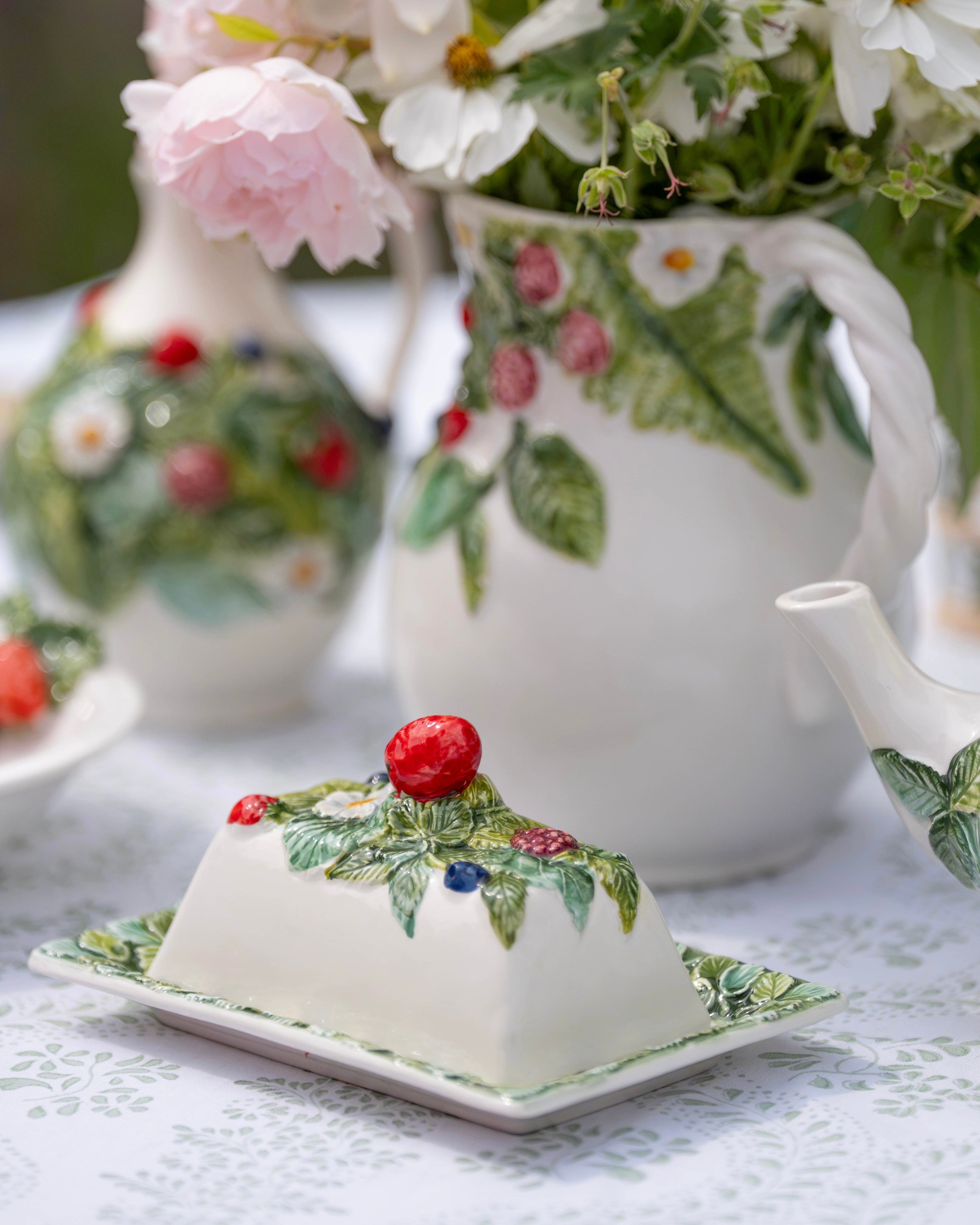 Wild Berries Butter Dish