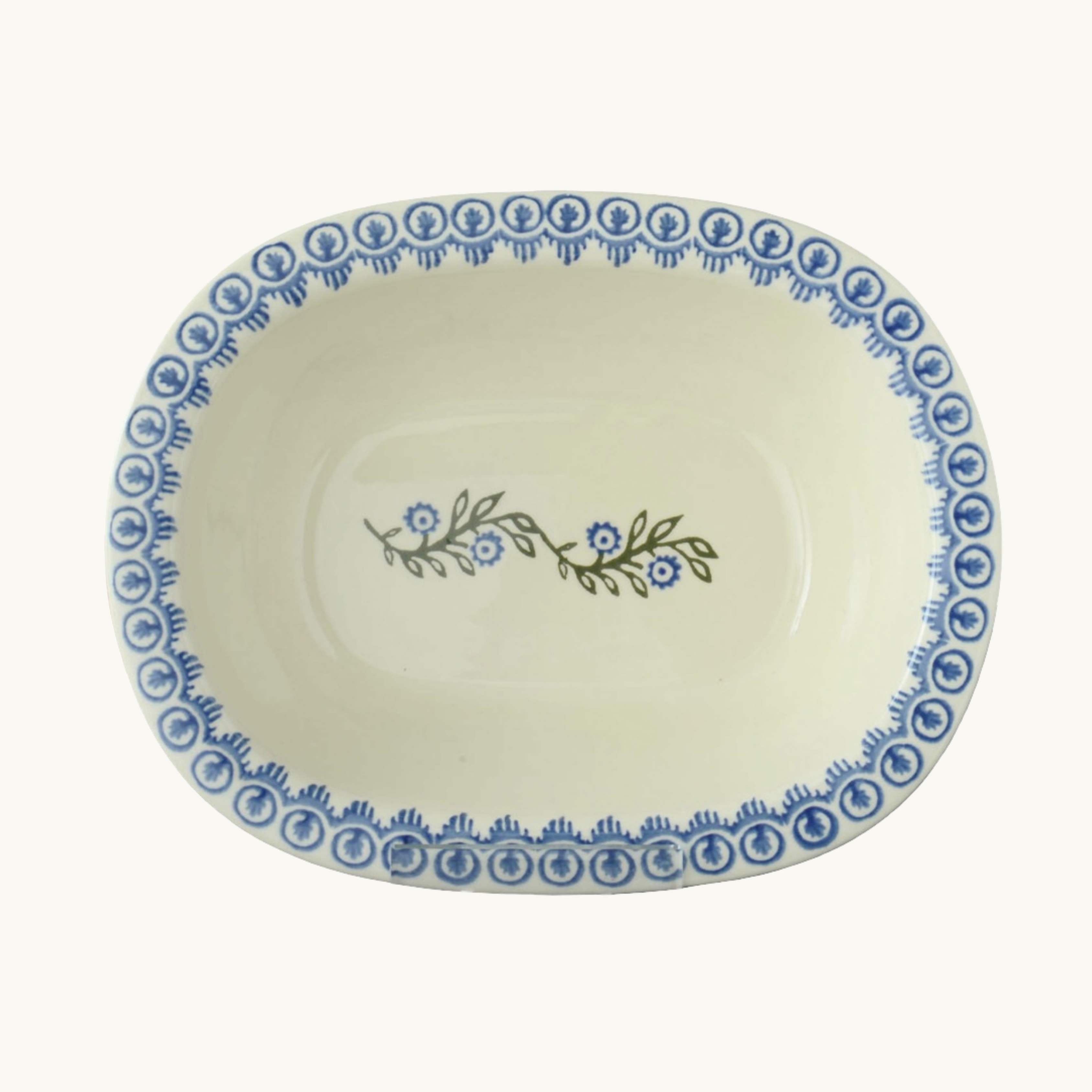 Floral Garland Pie Dish