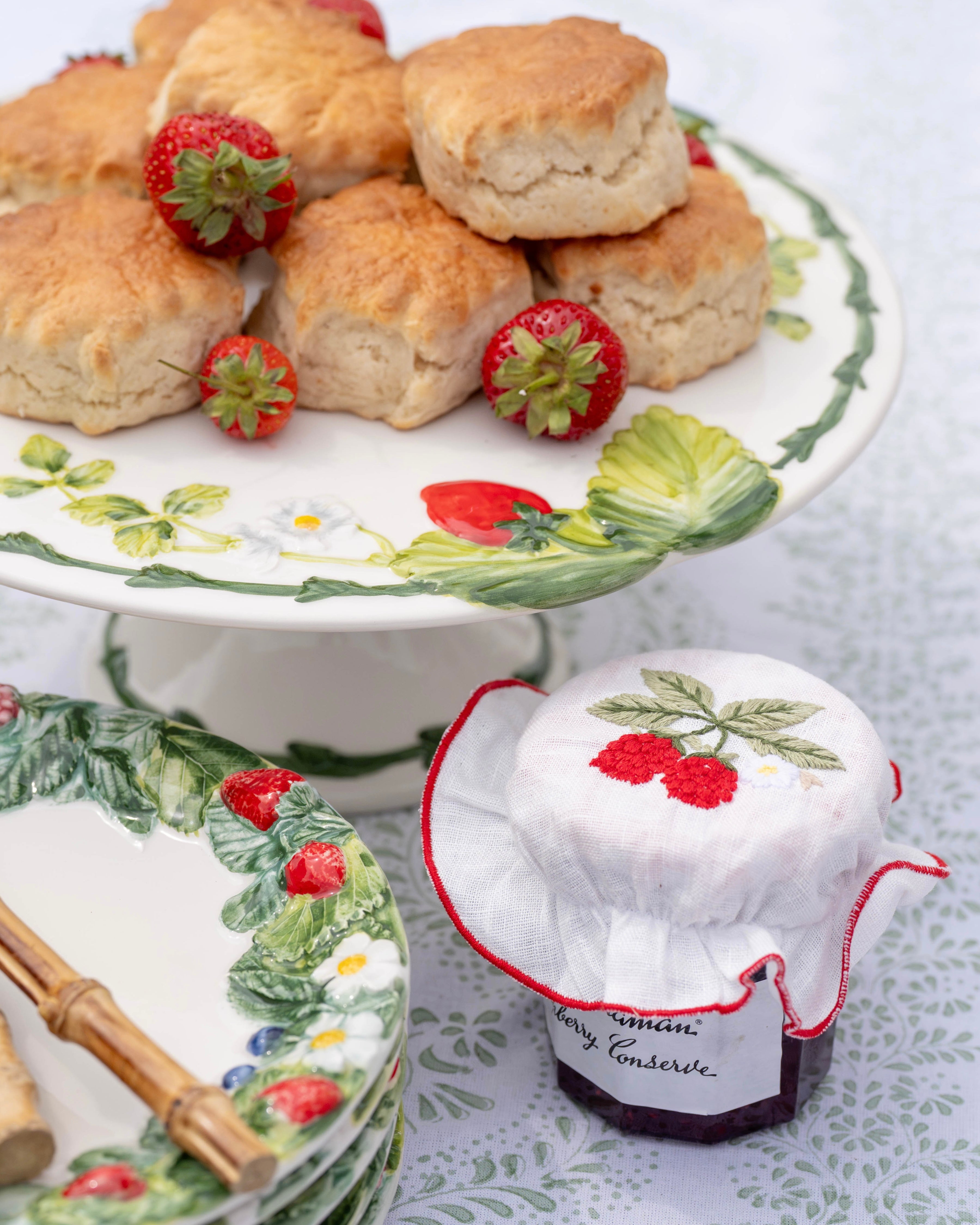 Hand Embroidered Jam Pot Covers (Set of 4)