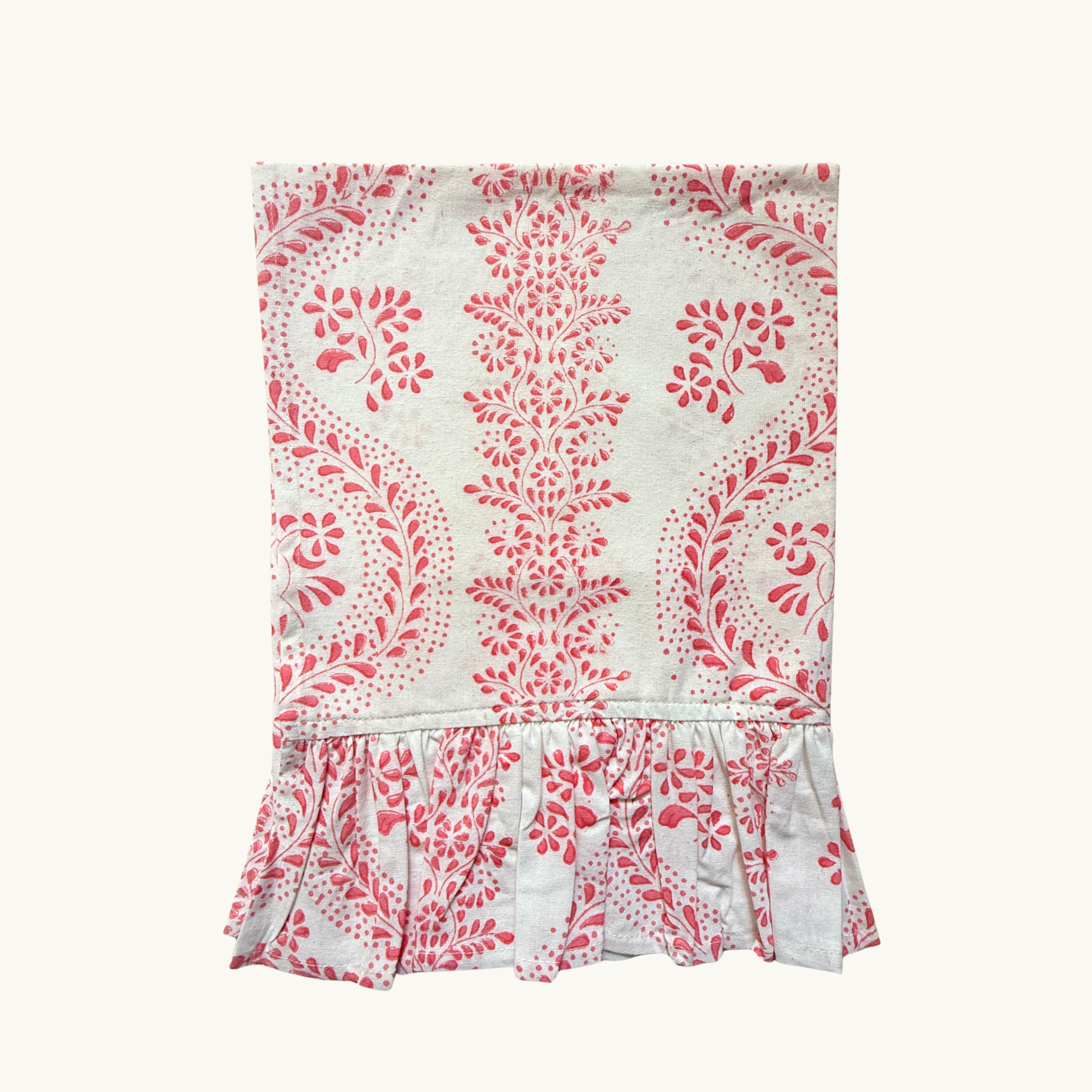 Frilled Pink Rosalie Kitchen Towel