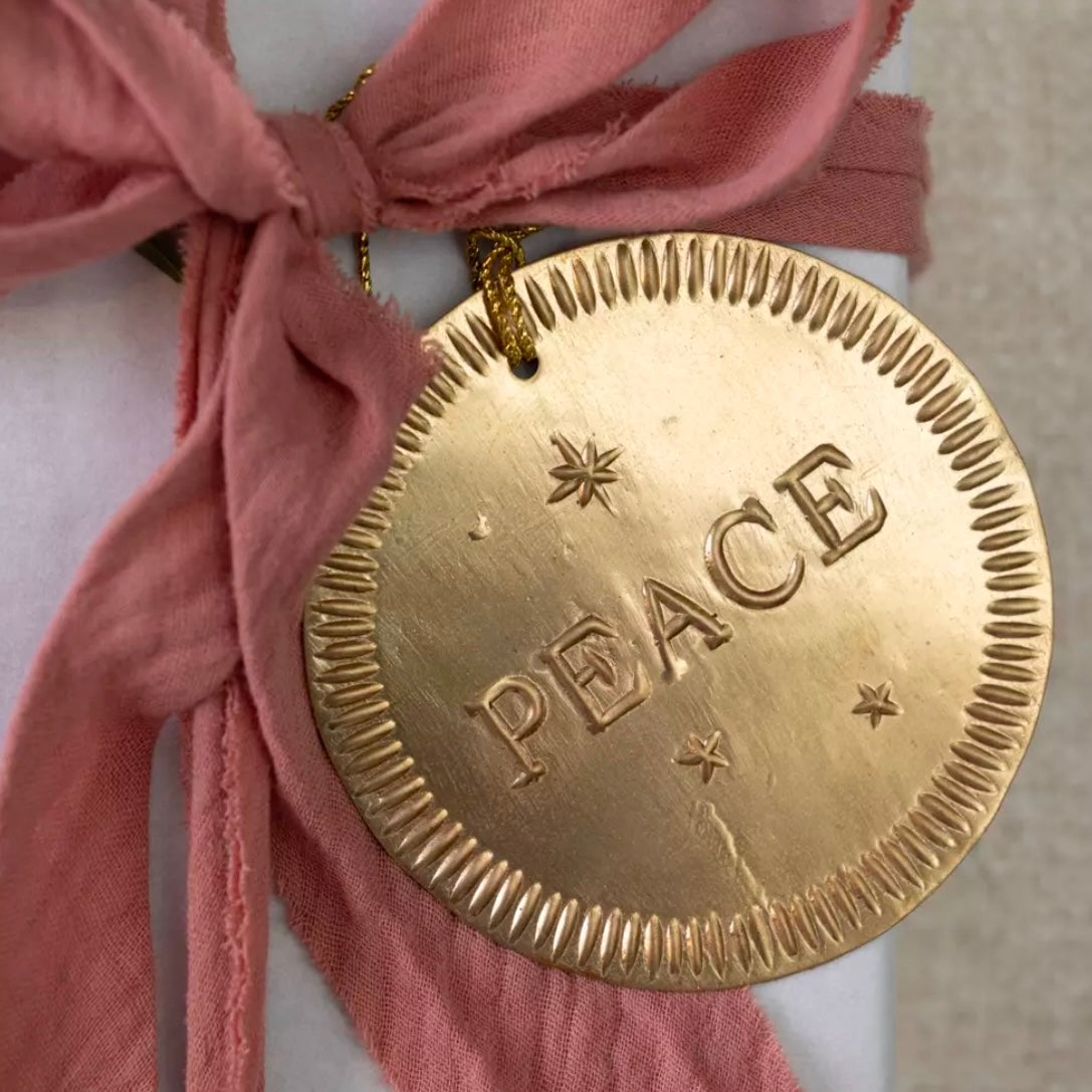 Peace Gold Hanging Decoration