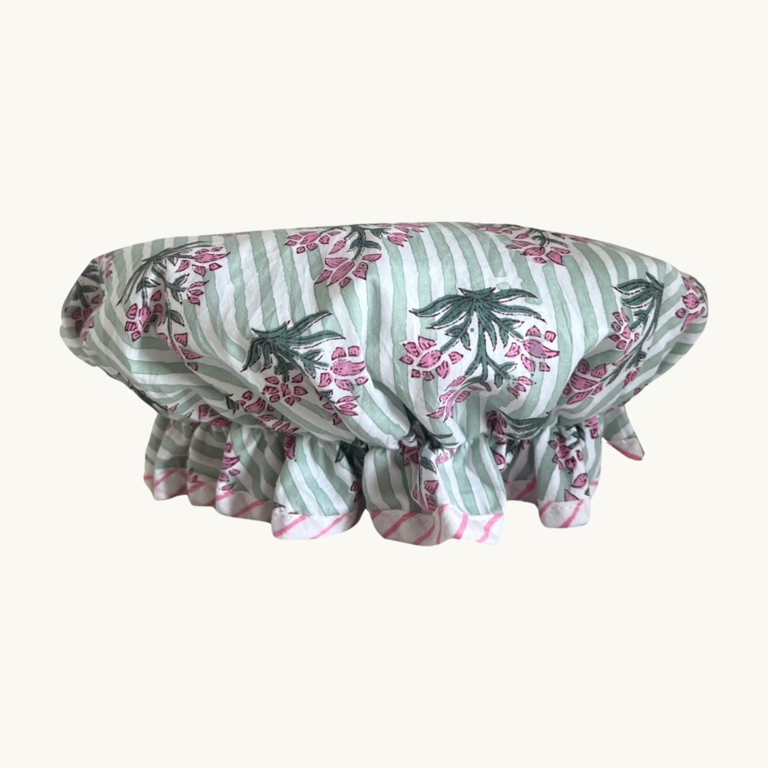 Green Johari Shower Cap